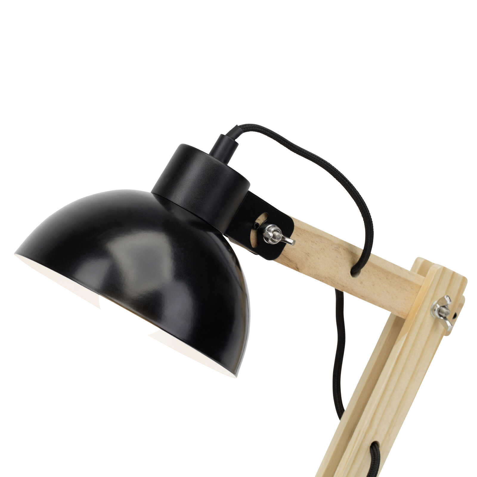             Wooden table lamp - Lisa 2 - Black
        