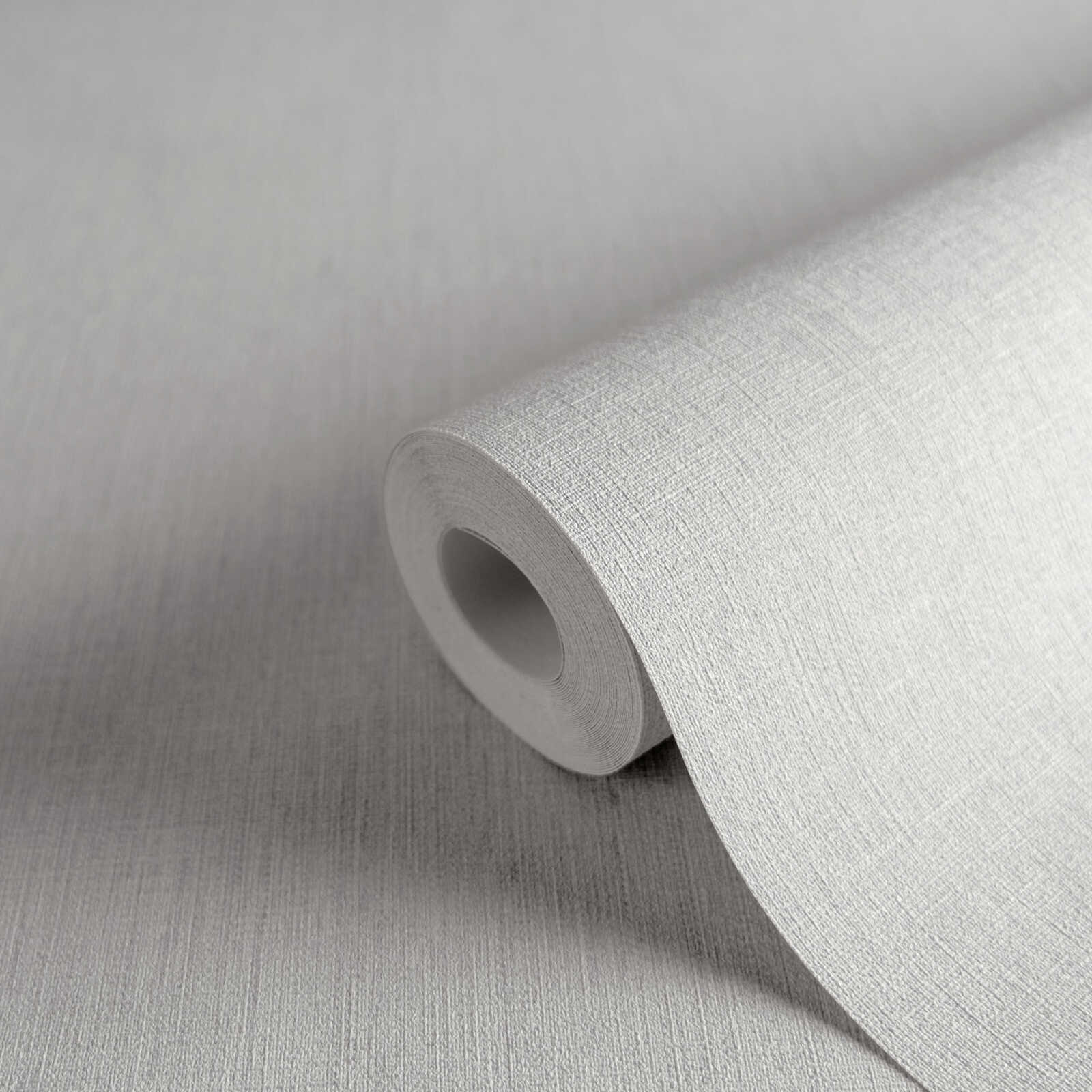             papier peint en papier uni avec aspect textile et structure en aspect mat - gris, gris clair
        