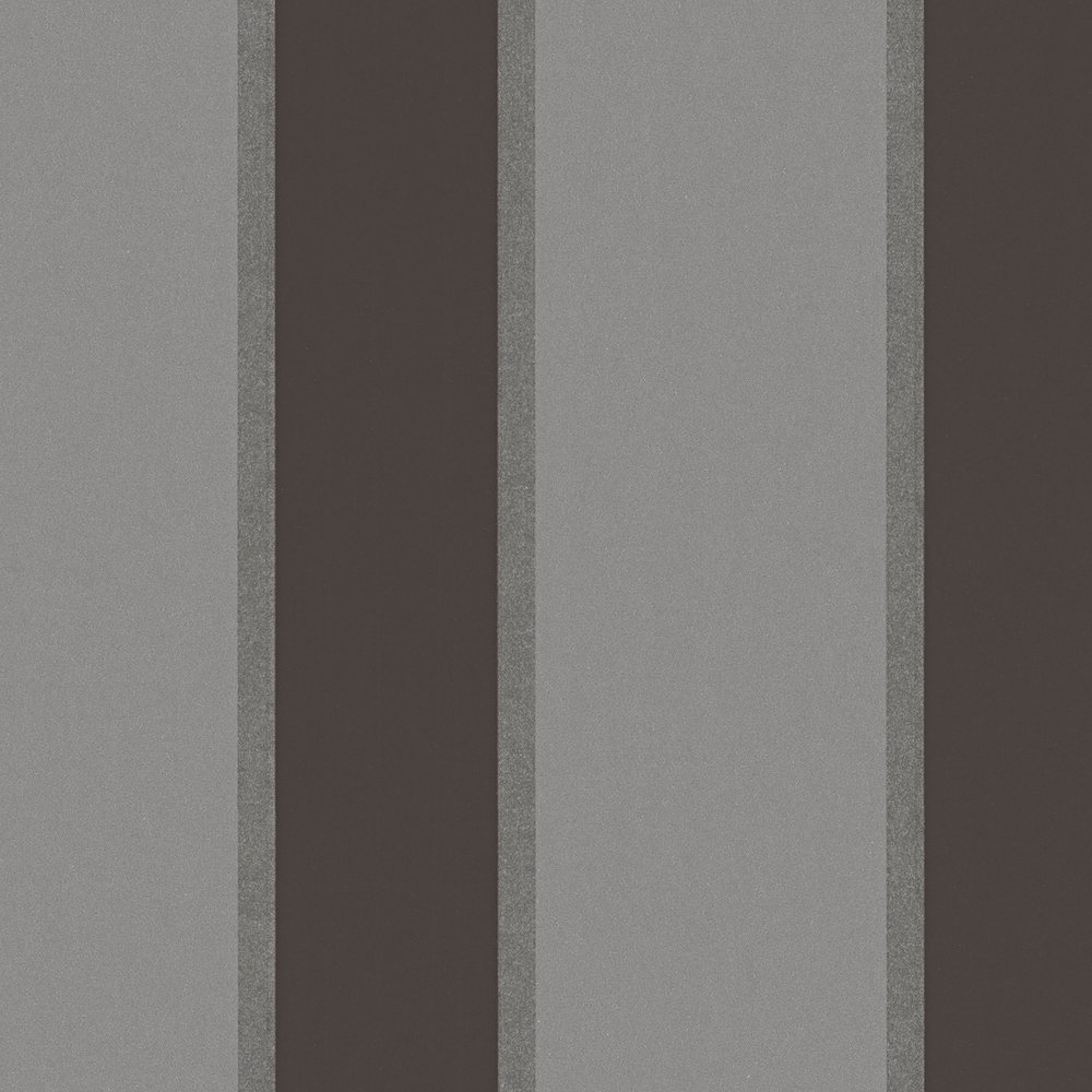             Metallic wallpaper with stripes pattern - grey, black
        