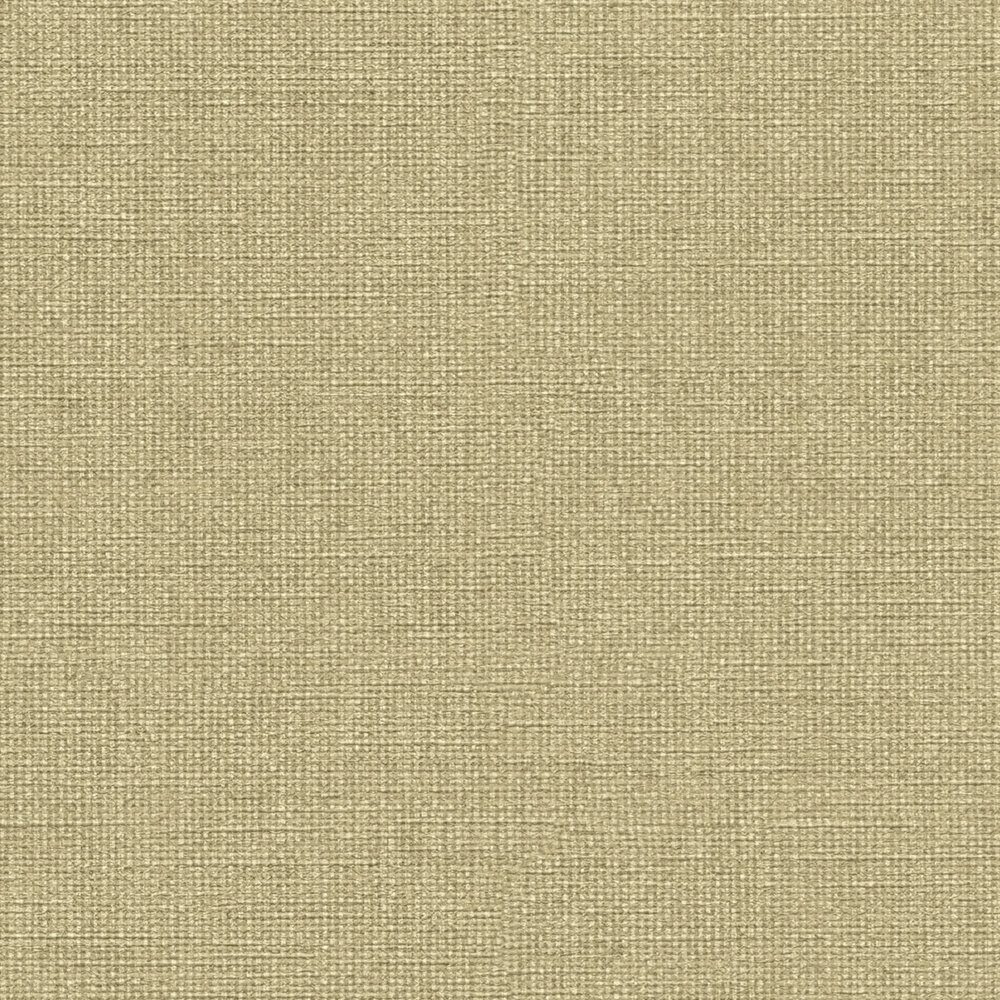             Carta da parati non tessuta a tinta unita con design a tessuto - beige, oro
        