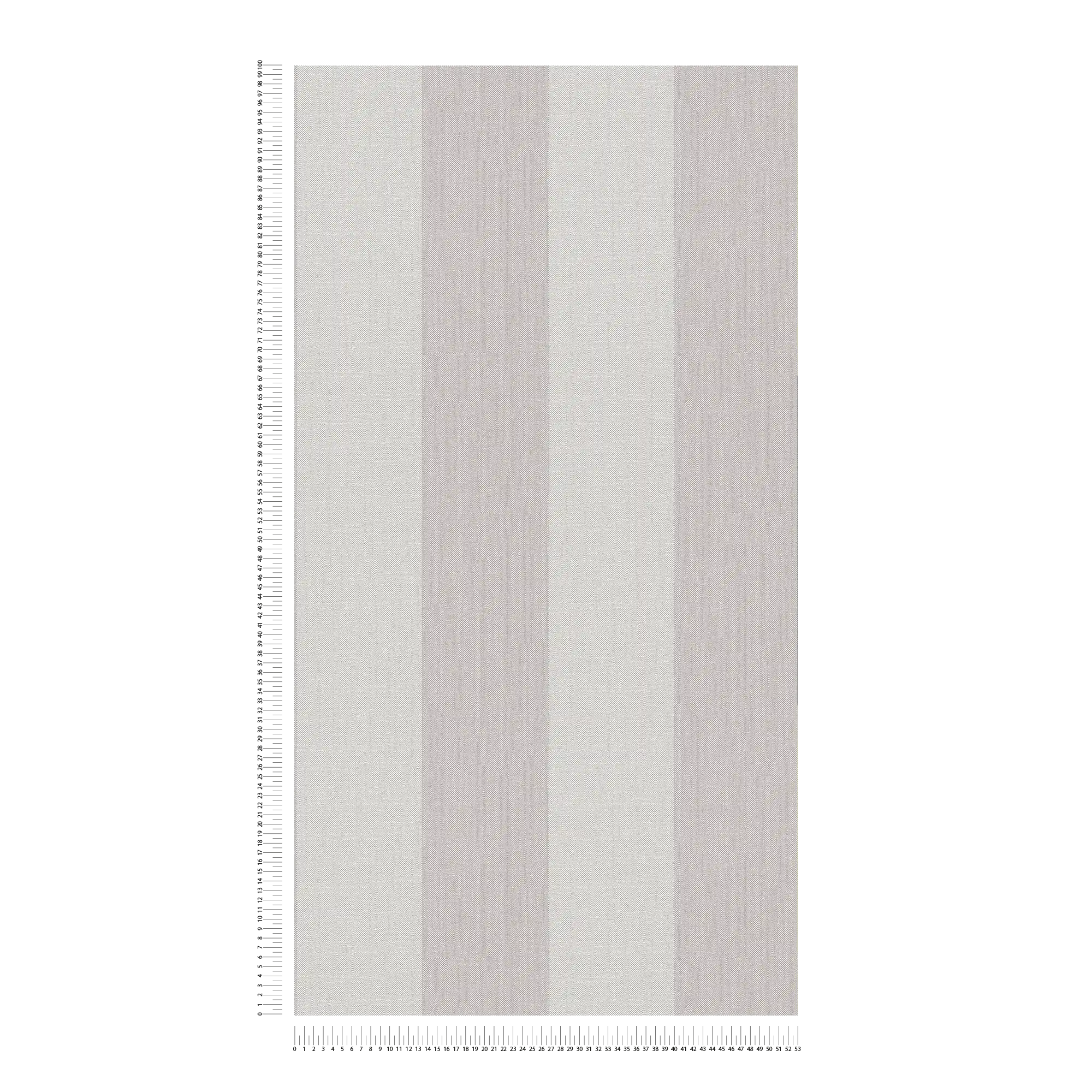             Non-woven wallpaper with textured block stripe look - beige, cream, grey
        