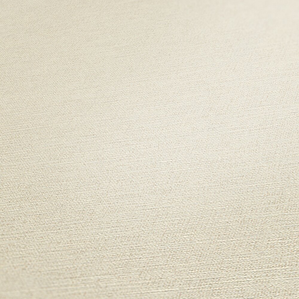             crème beige papier peint intissé chiné avec structure textile
        