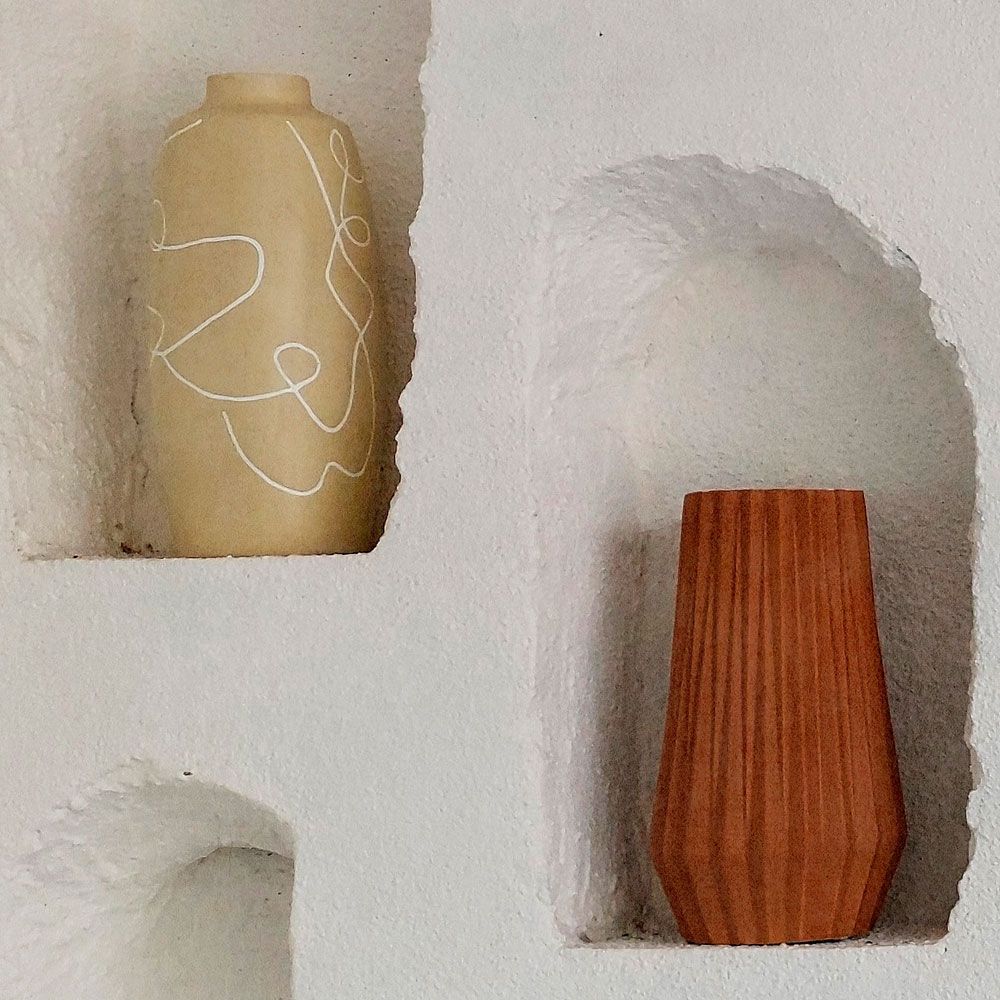            Fotomurali »stucco« - Manufatti Art Déco in mattoni - Materiali non tessuto opaco e liscio
        