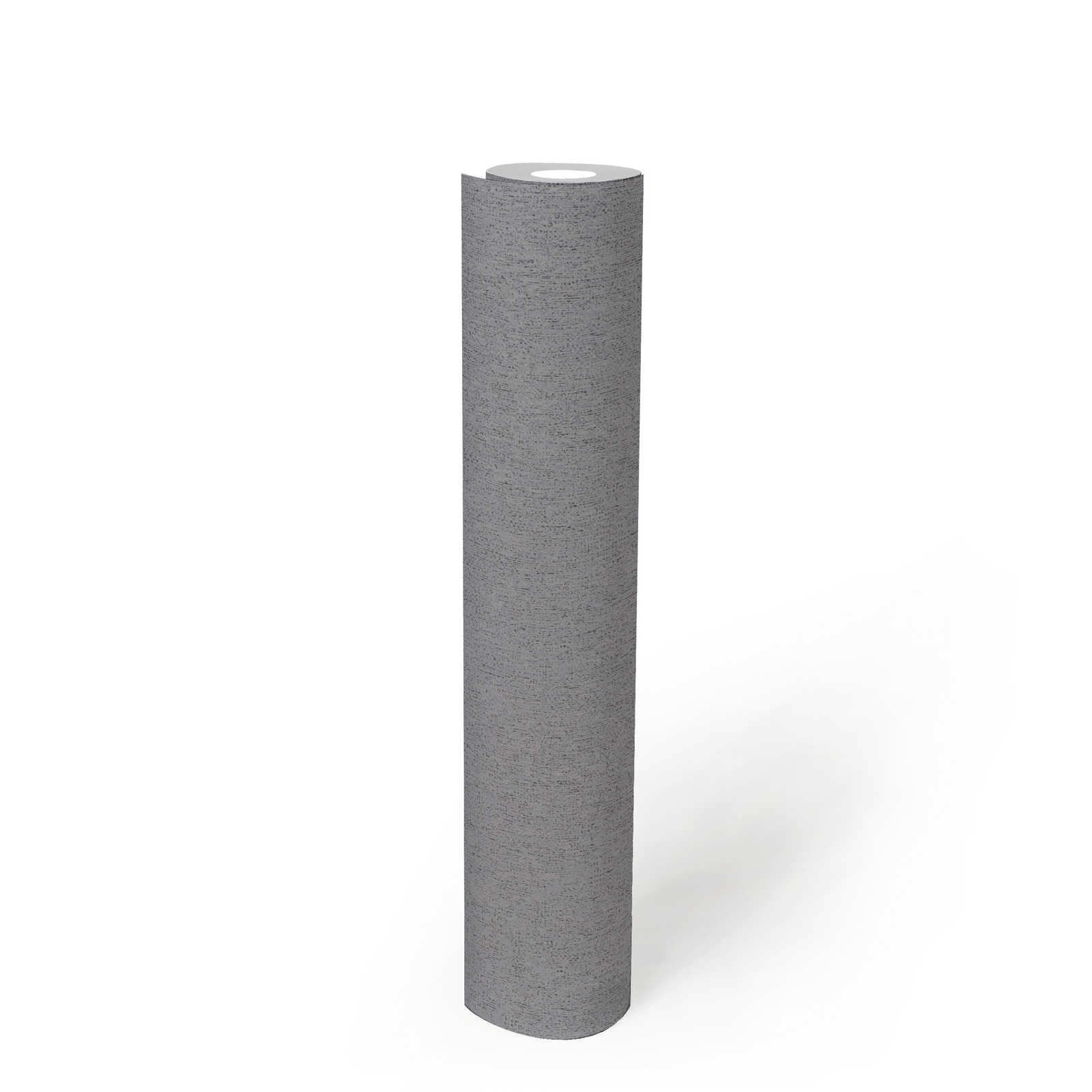             Papier peint intissé lisse aspect structuré - gris, gris foncé
        