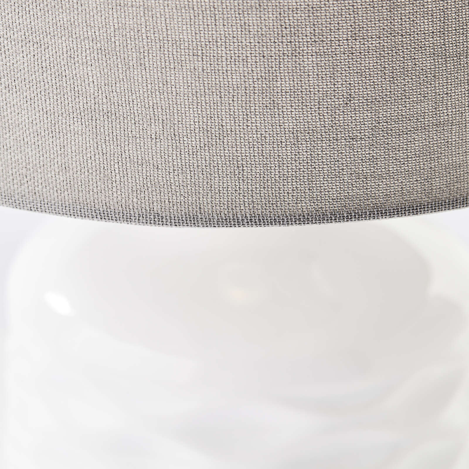             Lámpara de mesa textil - Jasper 1 - Gris
        