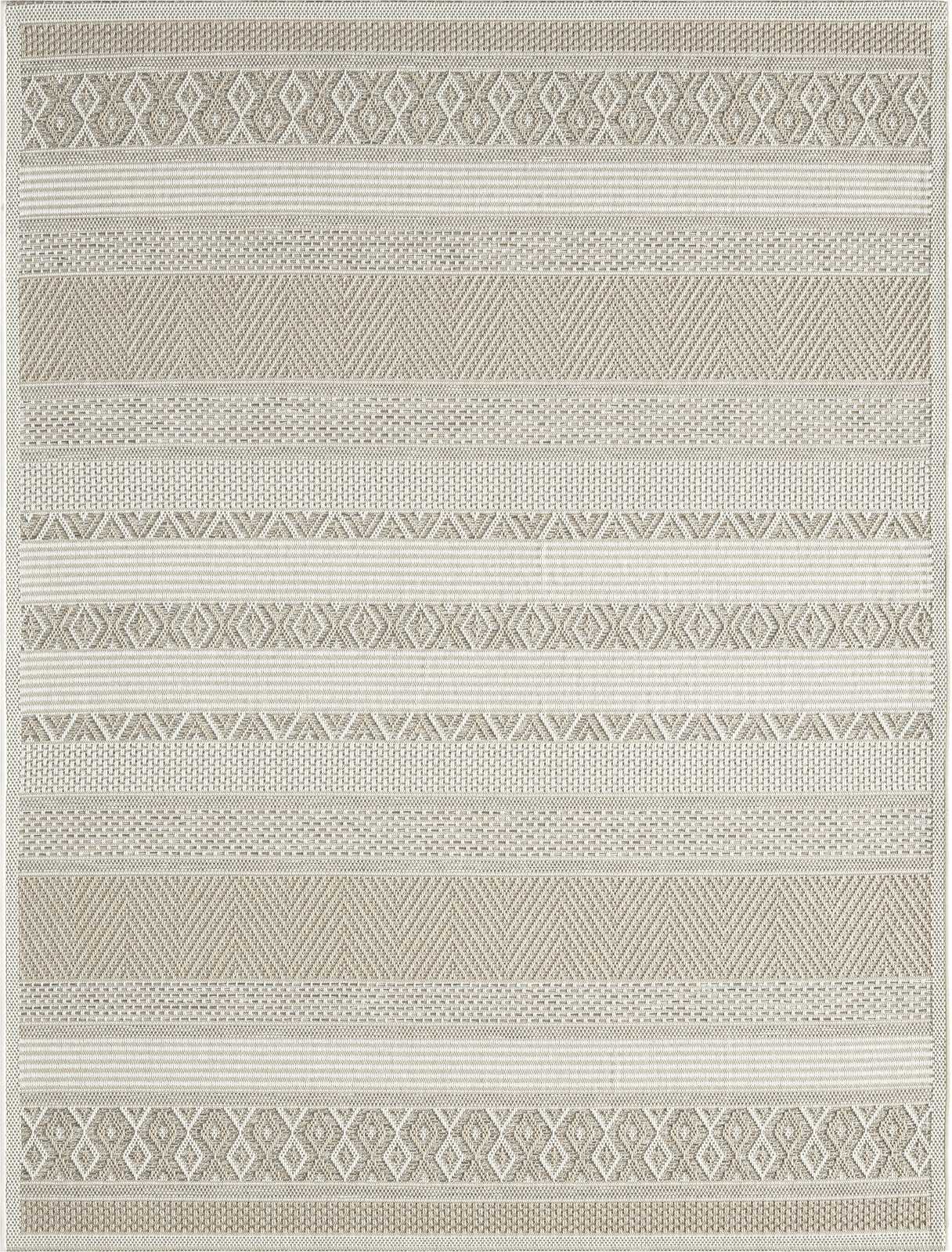             Outdoor Flatweave Rug in Plain Beige - 200 x 140 cm
        