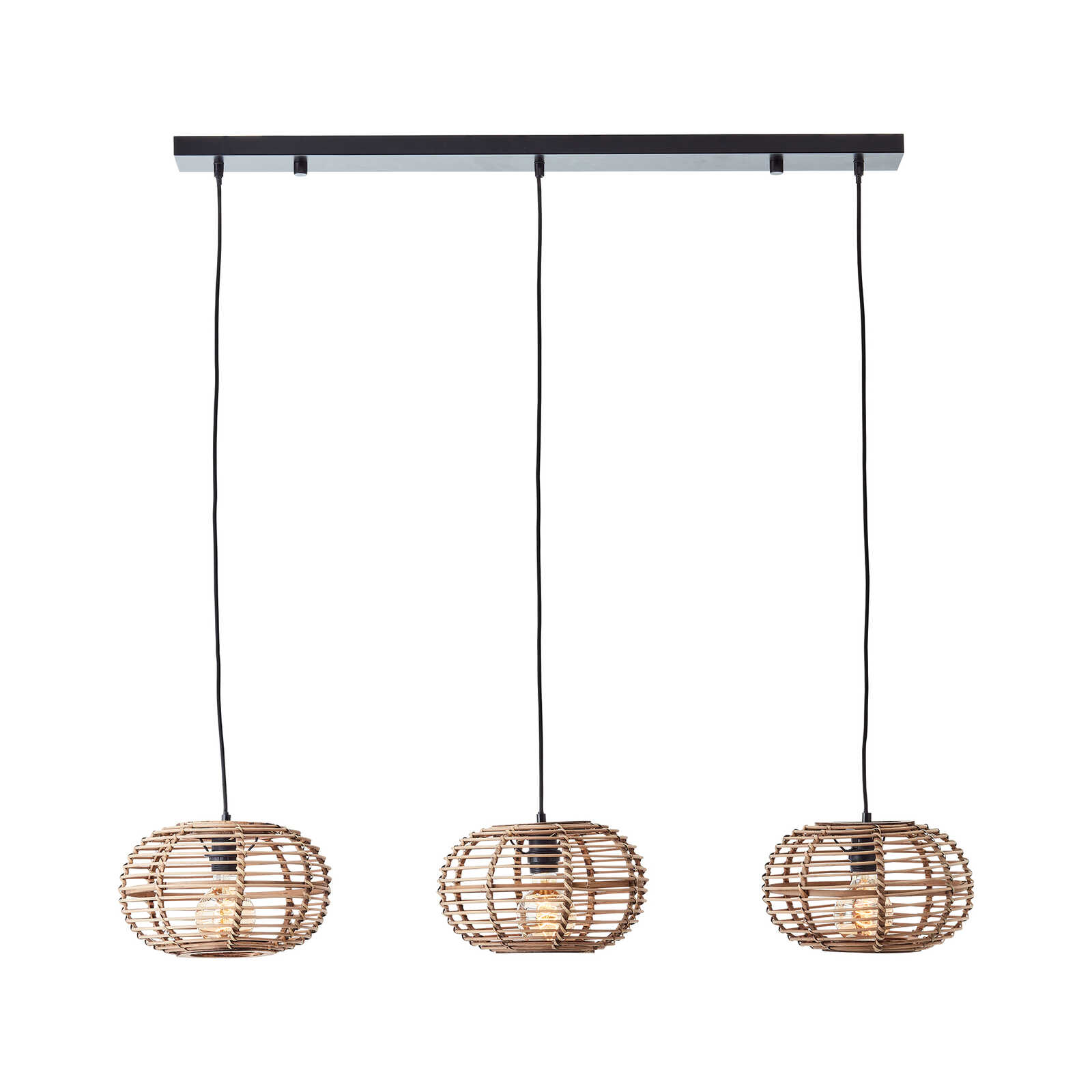 Metalen hanglamp - Viktor 6 - Bruin
