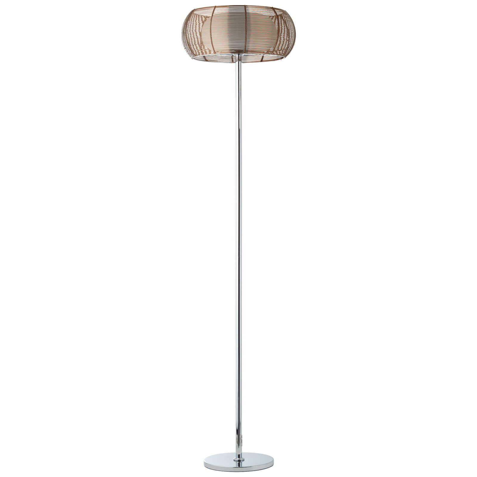             Glass floor lamp - Maxime 11 - Brown
        