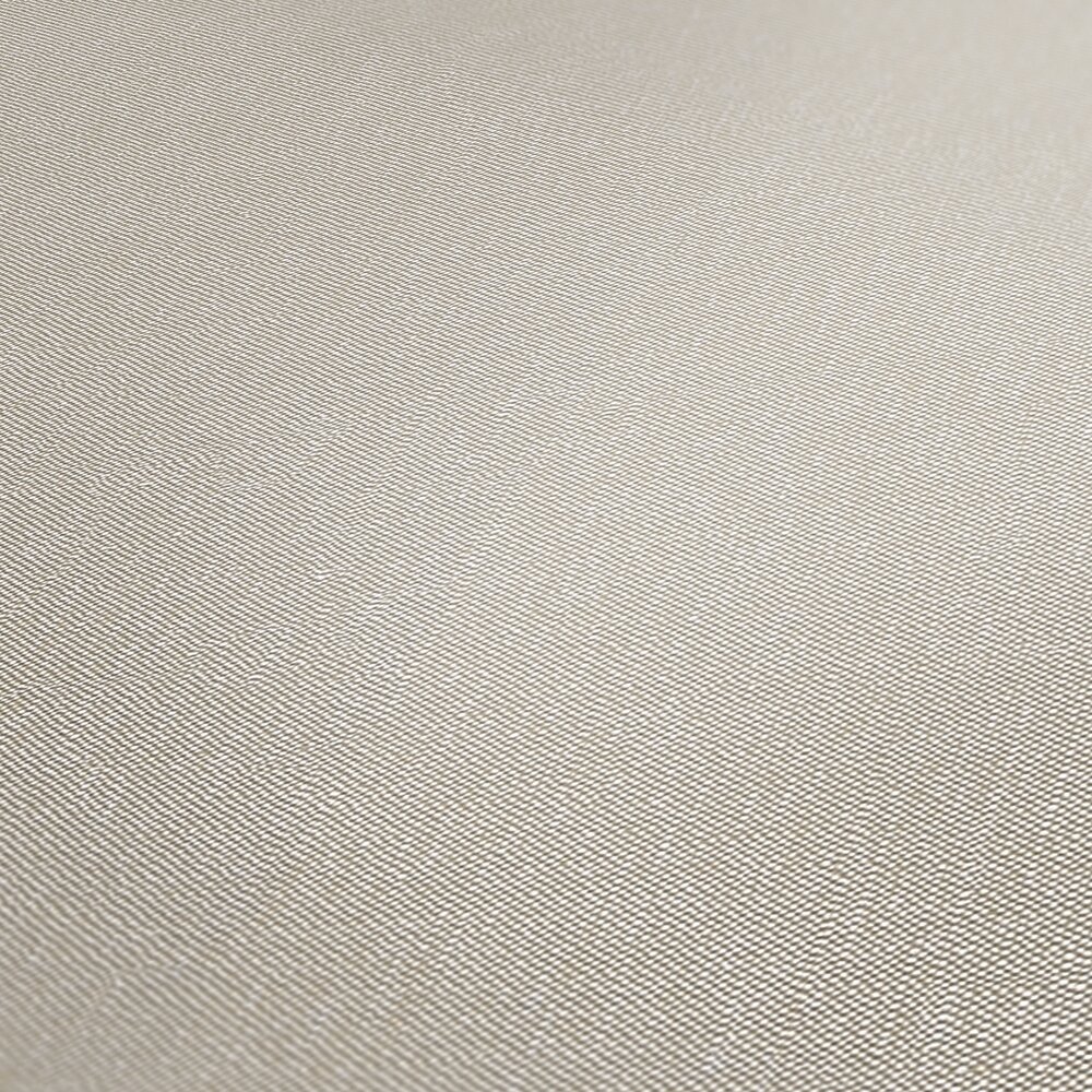             Single-coloured non-woven wallpaper with a textured look - beige, brown
        