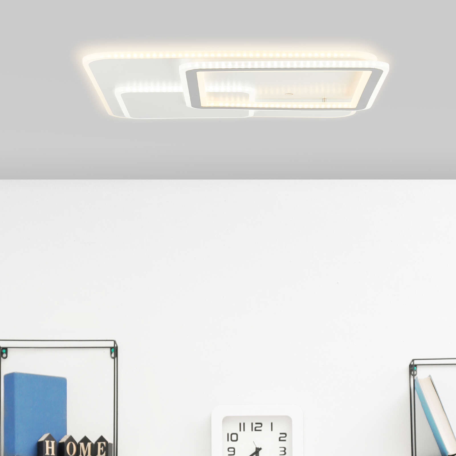             Plastic ceiling light - Nael - Grey
        