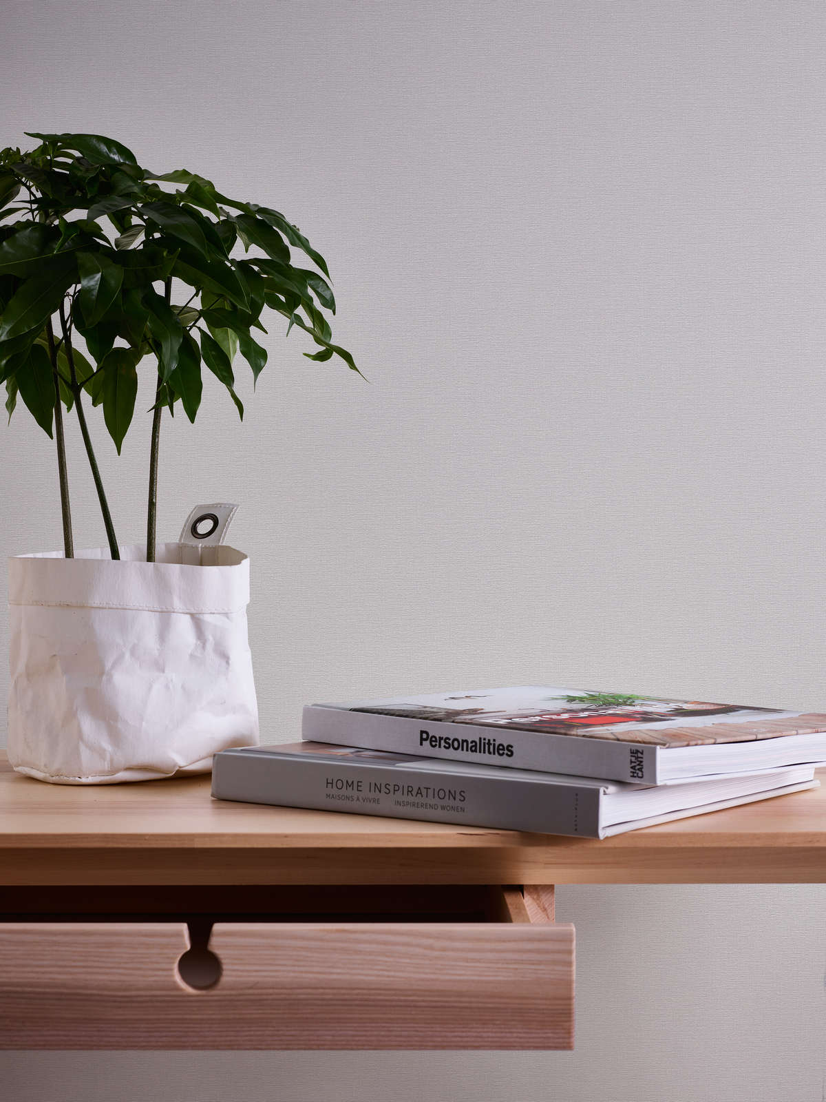             Single-coloured wallpaper in a plain shade - grey, light grey
        