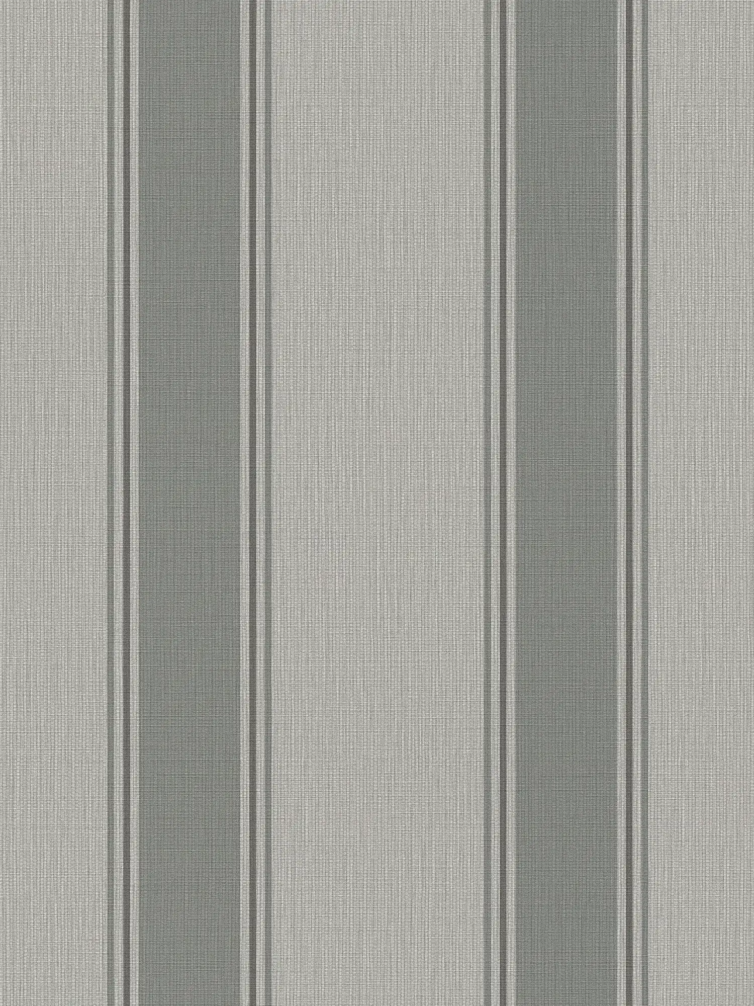         Non-woven wallpaper with stripes classic - grey
    