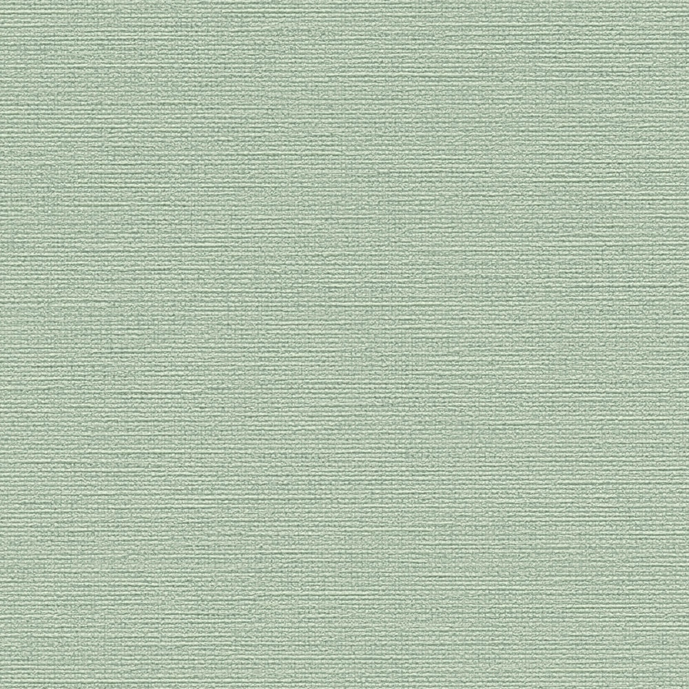             Linen look wallpaper sage green with embossed structure - green
        