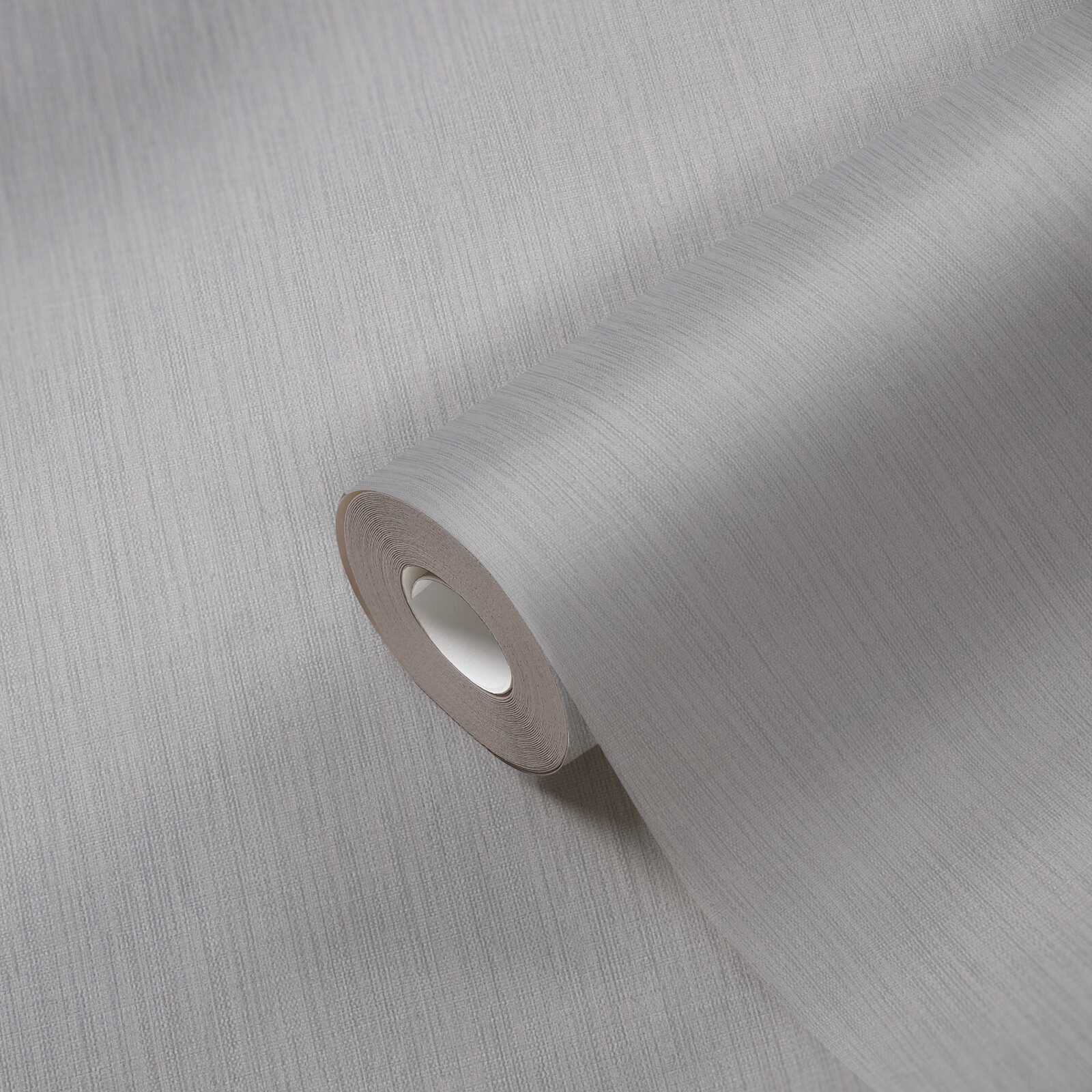             Daniel Hechter Single-coloured non-woven wallpaper with fabric look - Grey
        