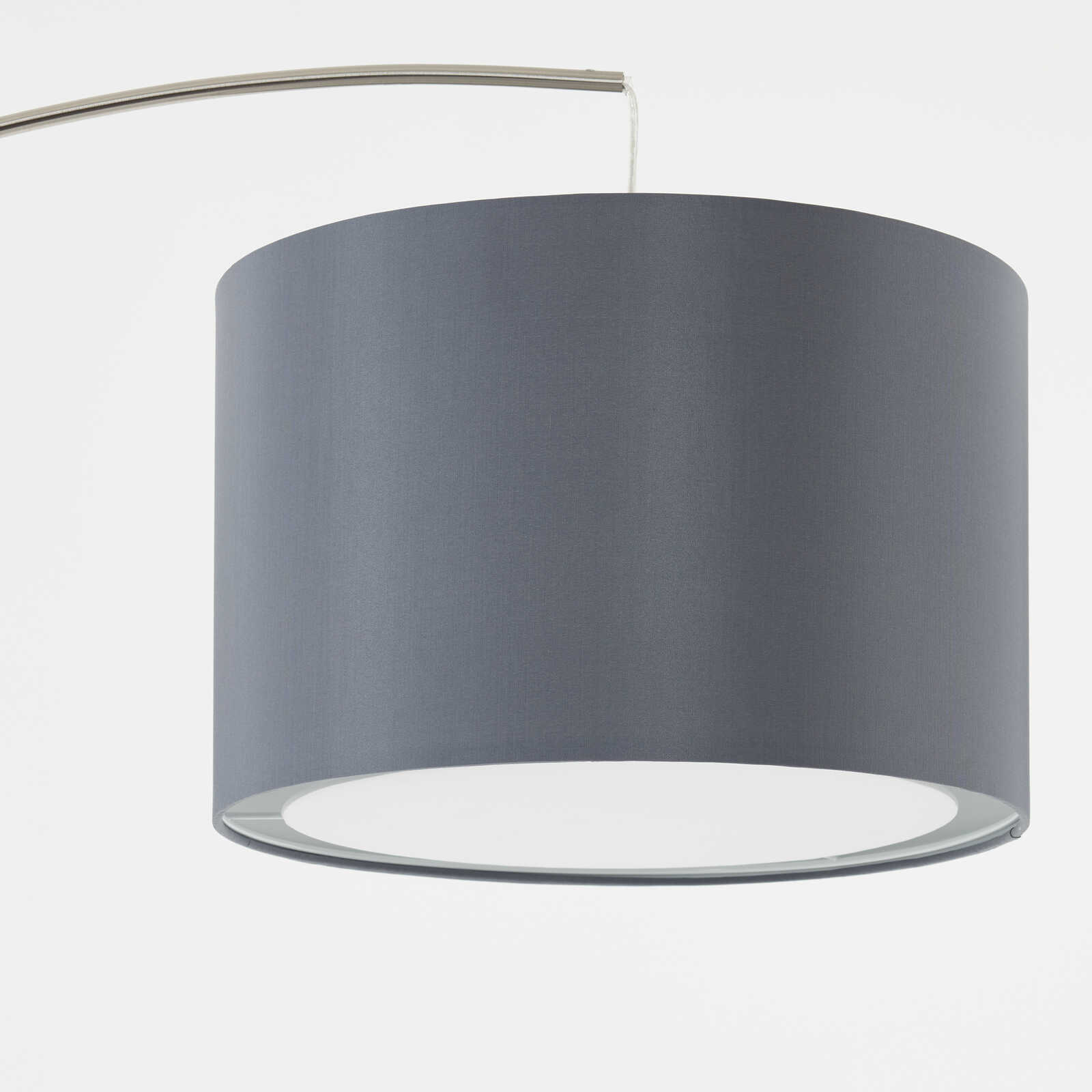             Arched textile floor lamp - Elise 2 - Grey
        