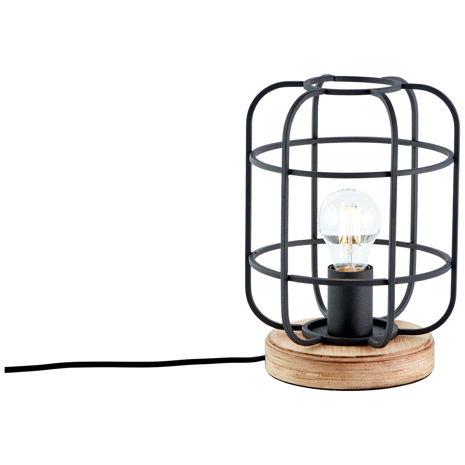             Wooden table lamp - Inga 3 - Brown
        