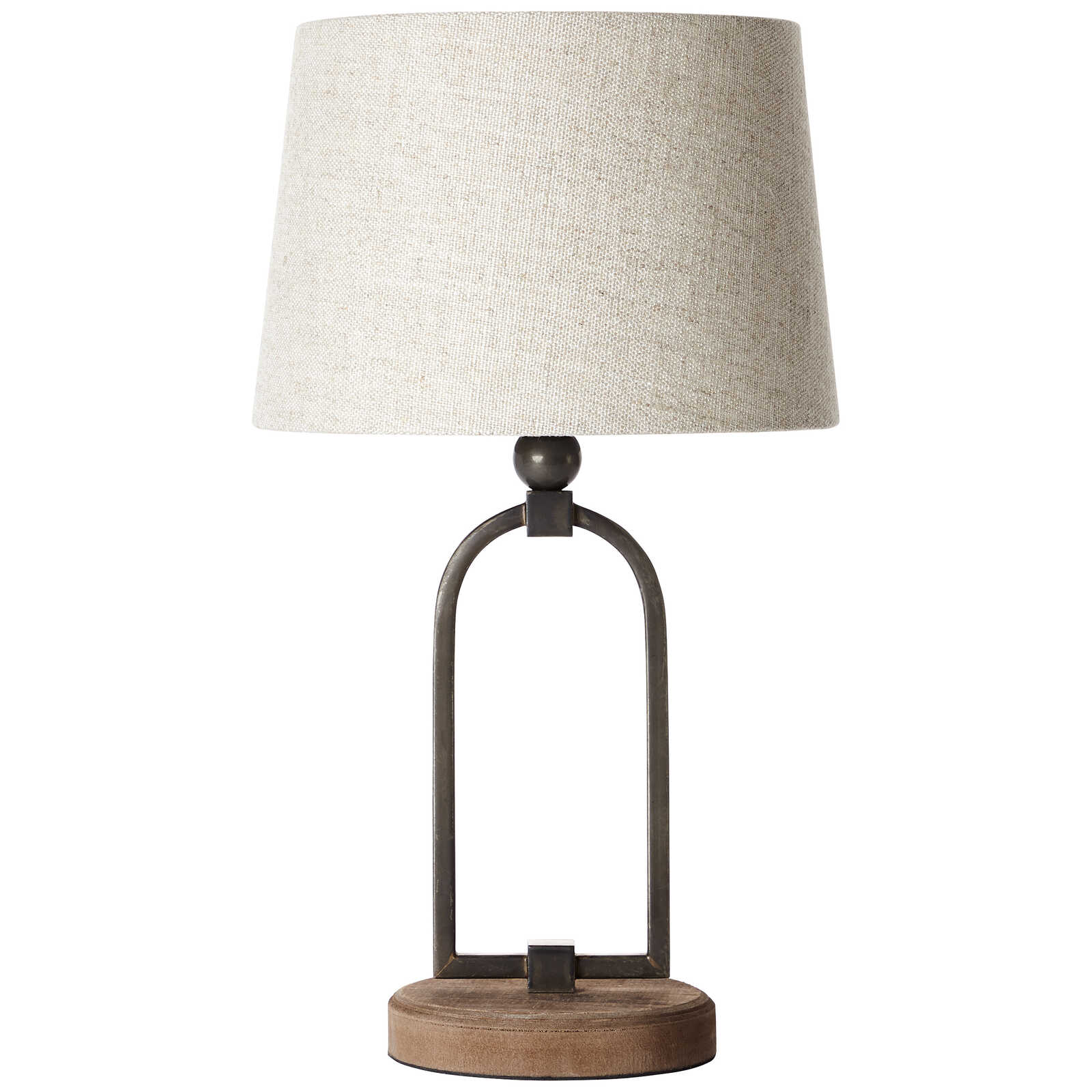             Lampe de table en textile - Ole 1 - Marron
        