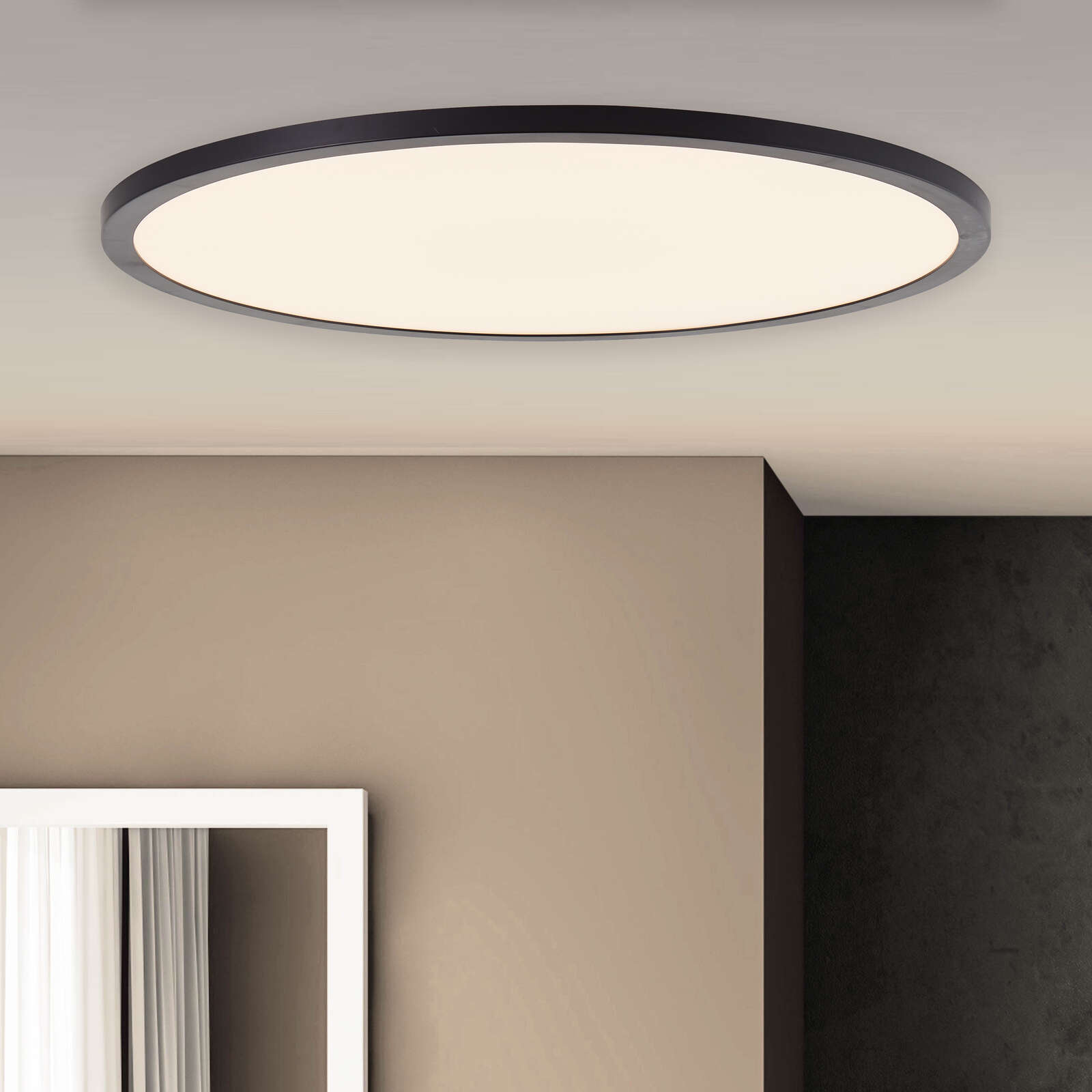             Plastic ceiling light - Selina - Black
        