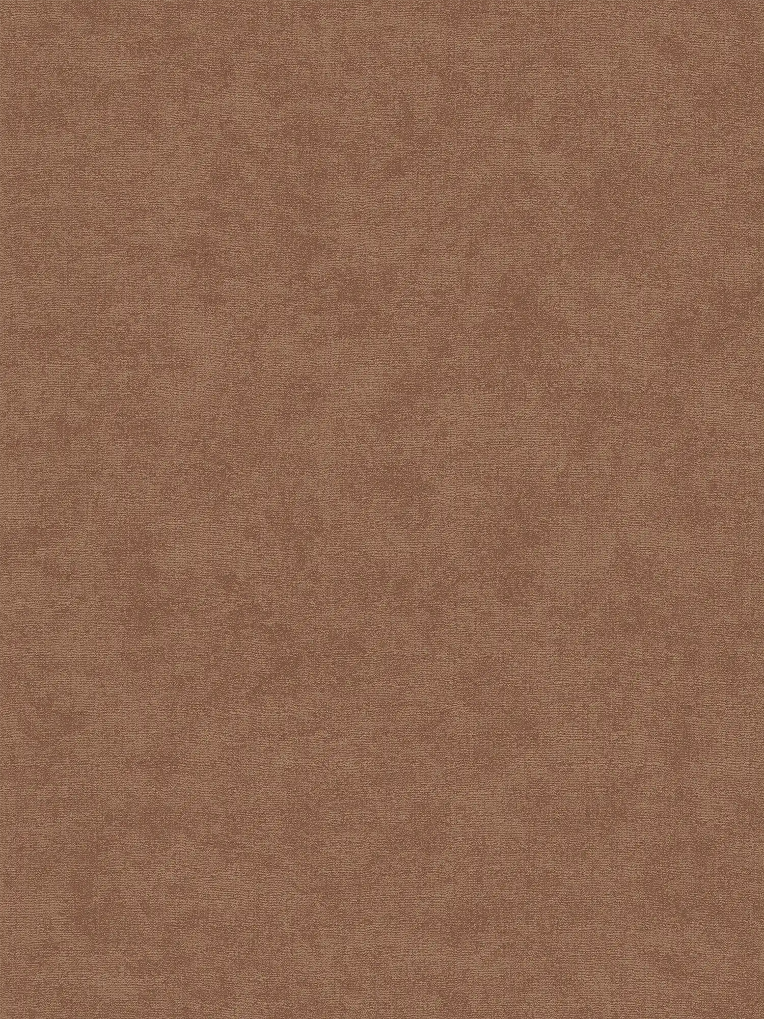 Single-coloured non-woven wallpaper with subtle texture - brown
