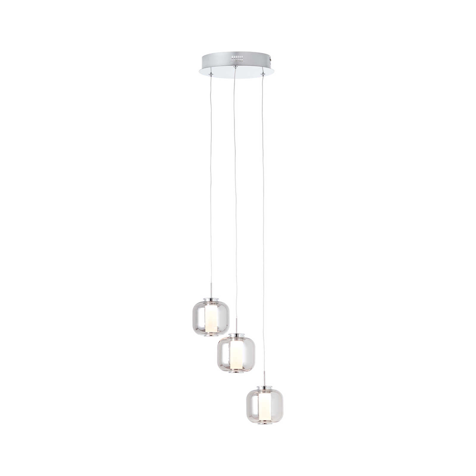 Glazen hanglamp - Martin 2 - Grijs
