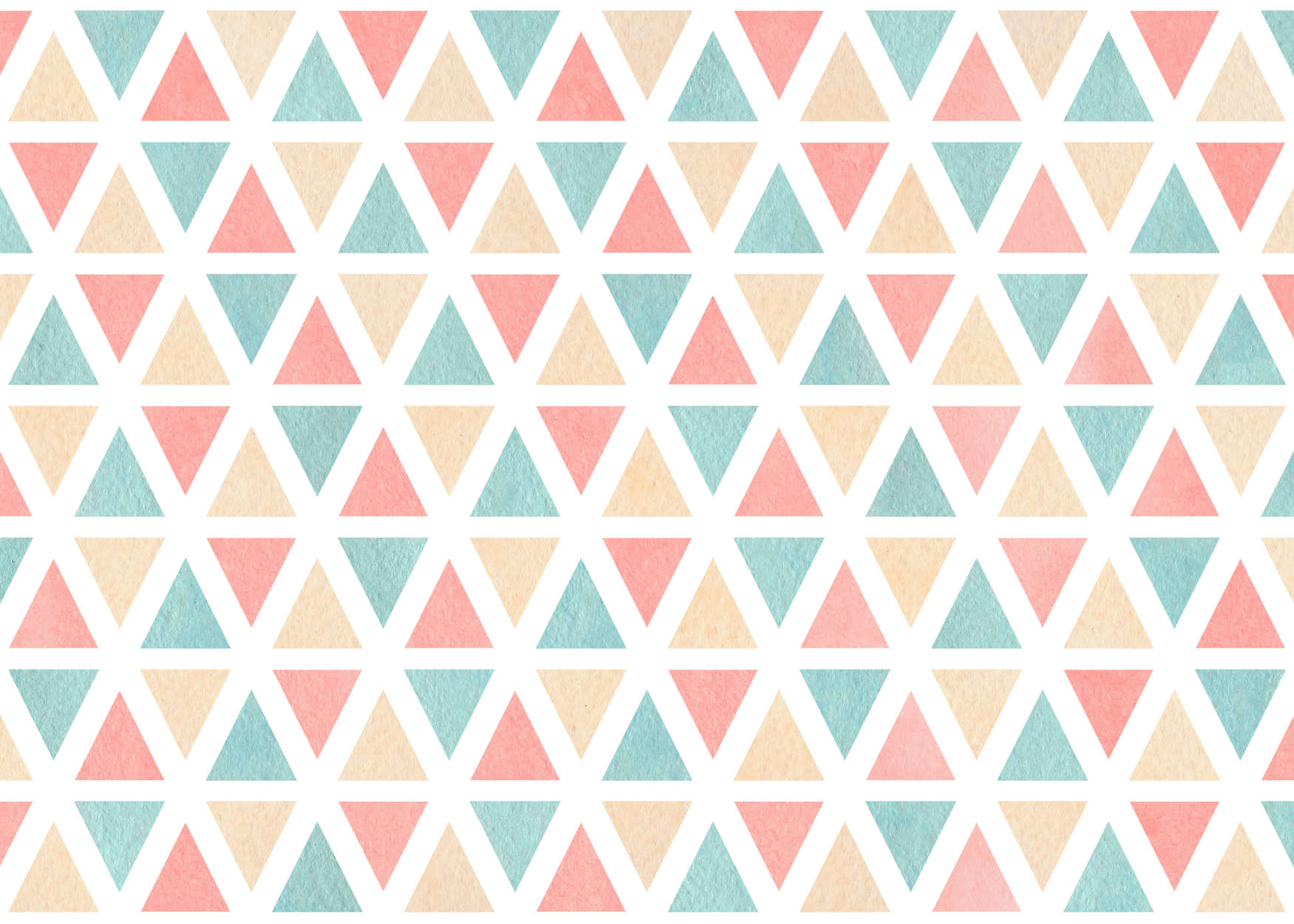             Photo wallpaper graphic pattern with colourful triangles - Smooth & slightly shiny non-woven
        