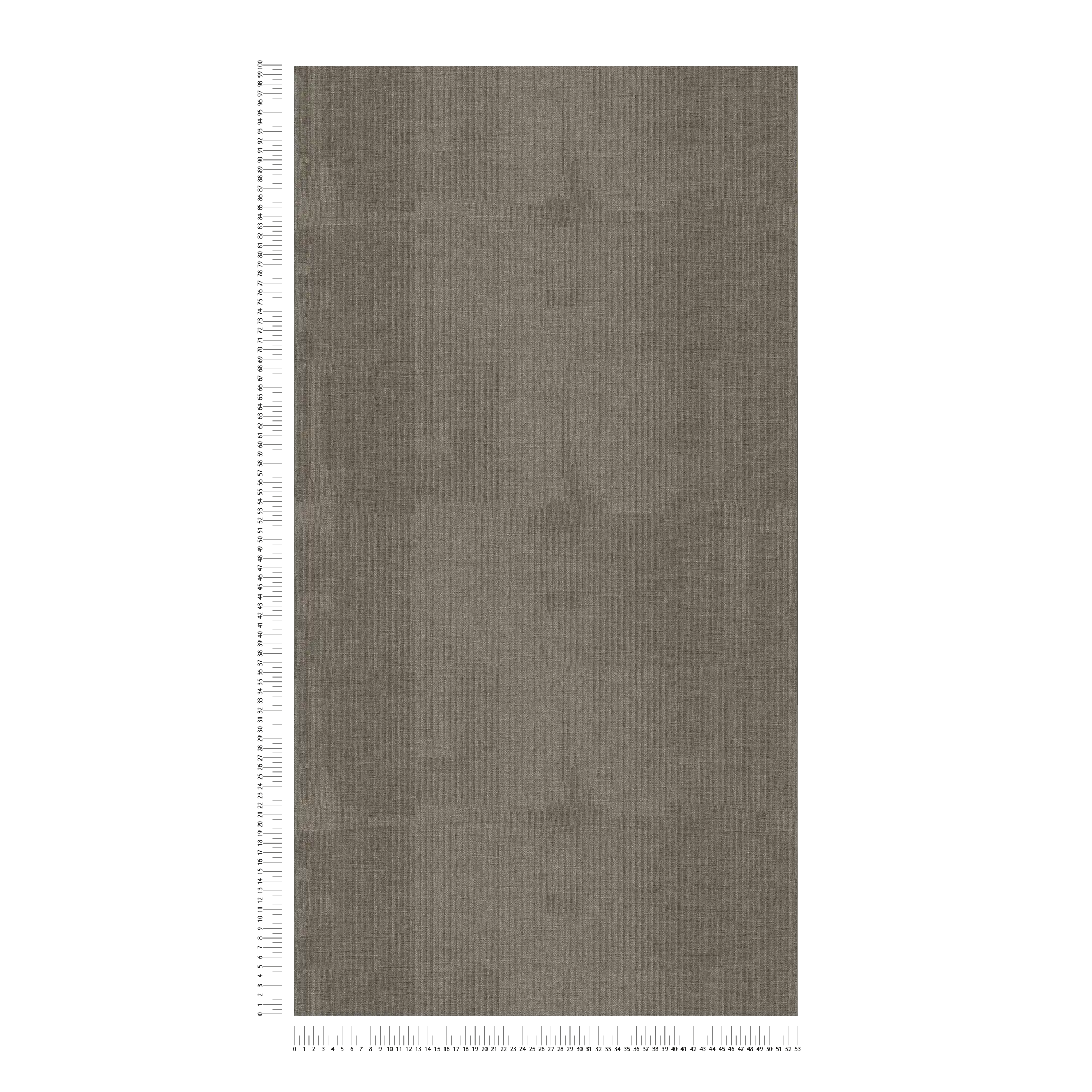             papier peint en papier intissé aspect tissé uni - gris, marron
        