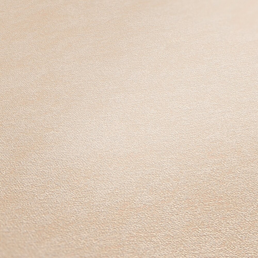             Single-coloured non-woven wallpaper with subtle texture - cream
        