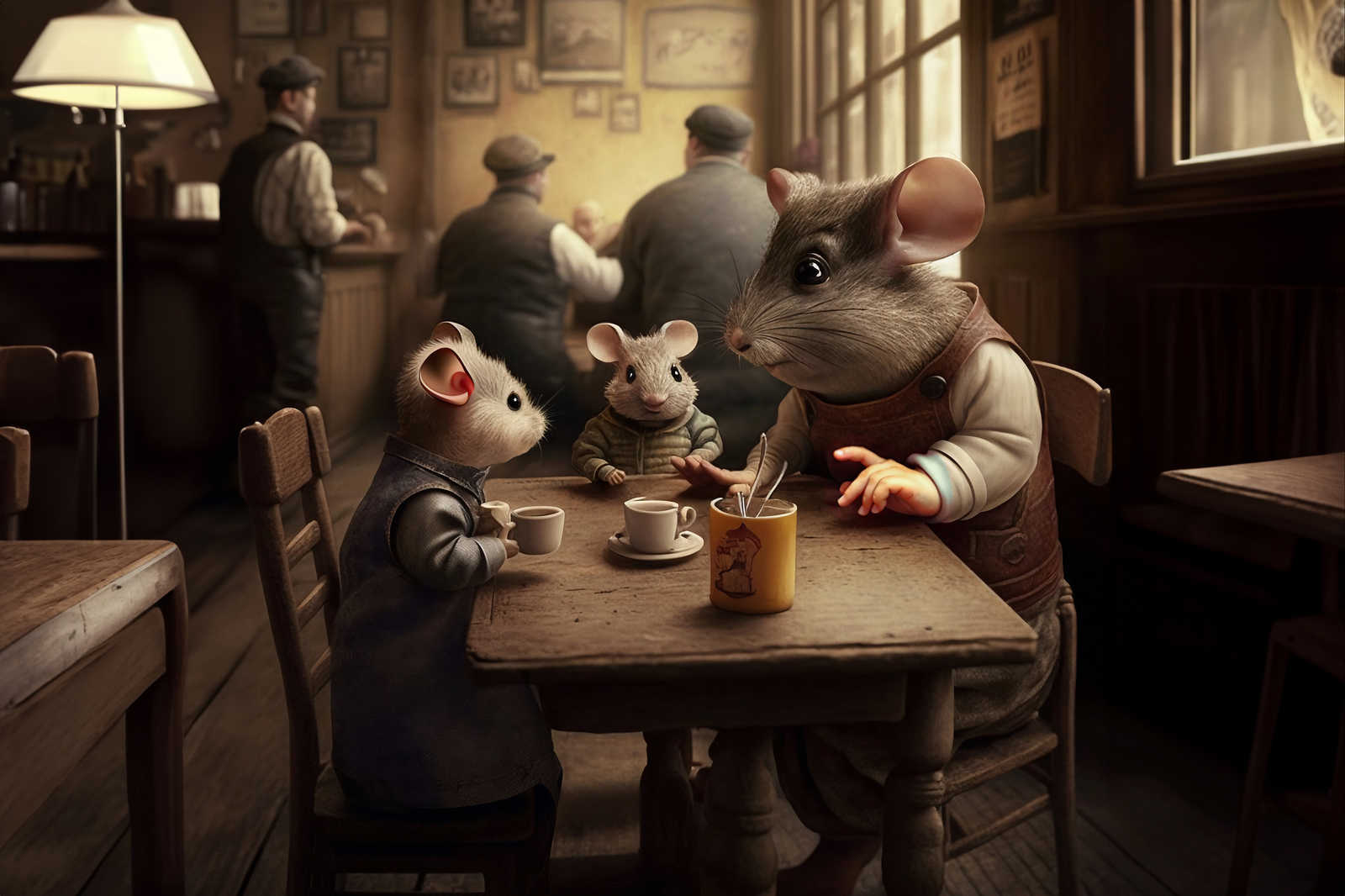             Toile KI »Café au Mouse« - 90 cm x 60 cm
        