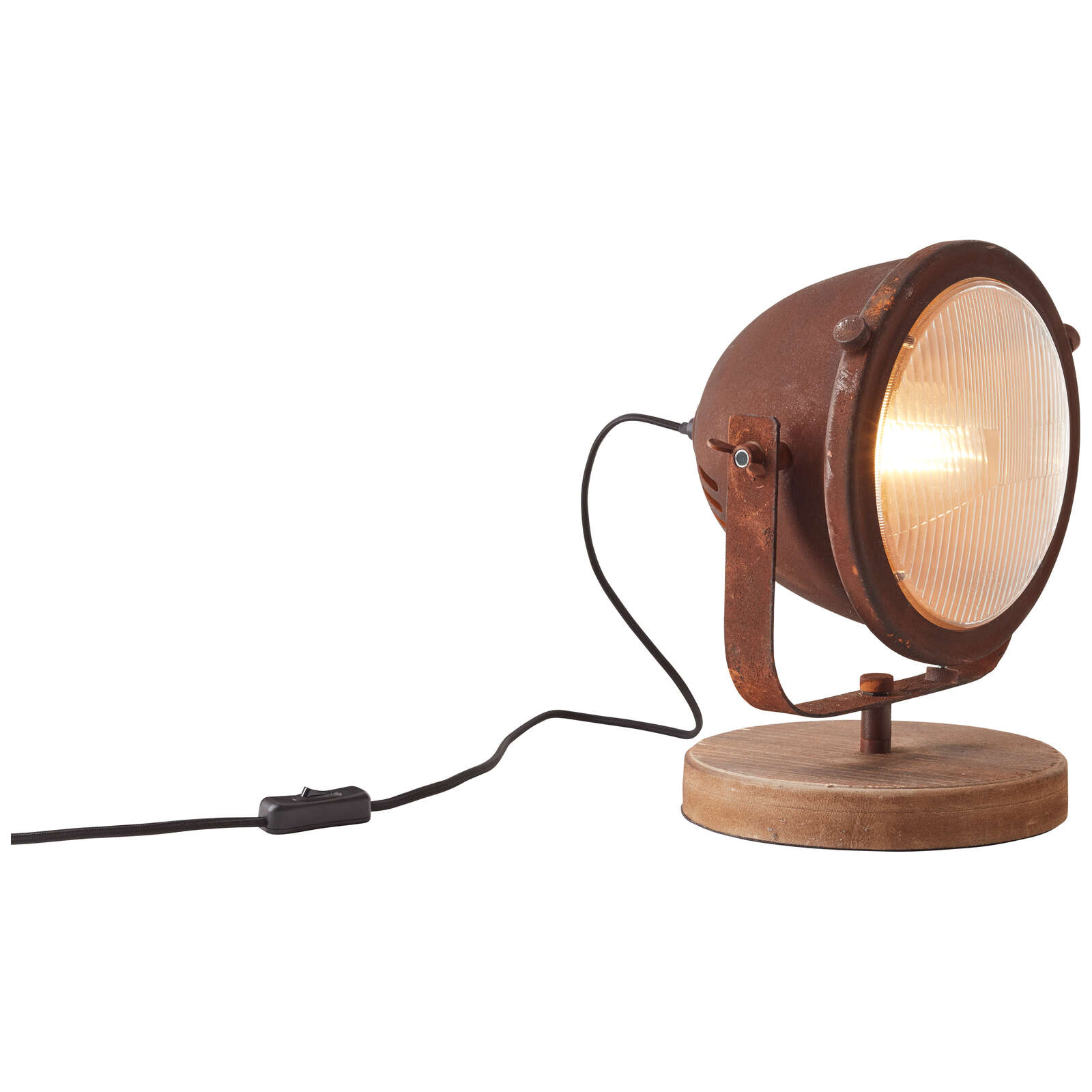             Wooden table lamp - Dilara 1 - Brown
        