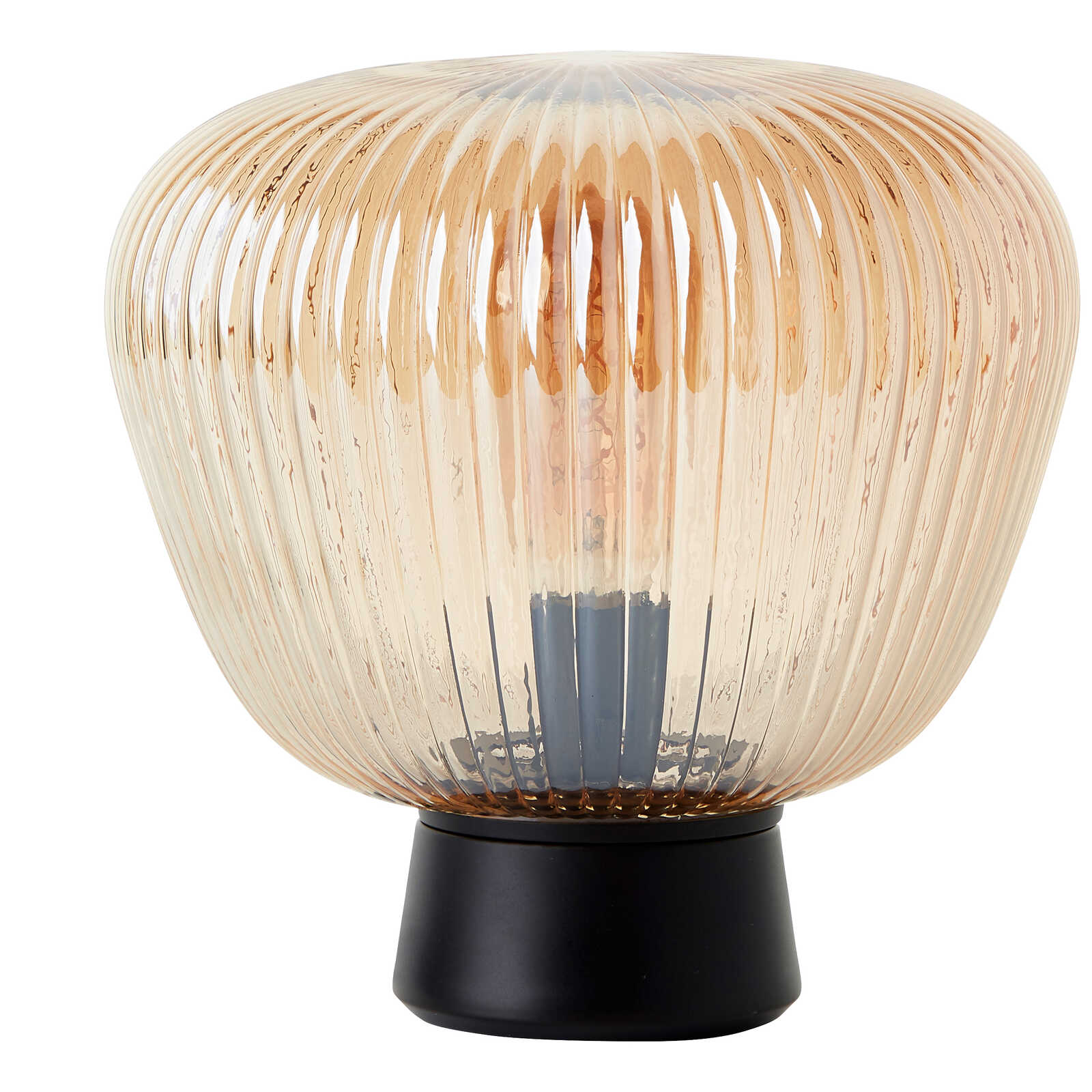             Glass table lamp - Junis 3 - Brown
        