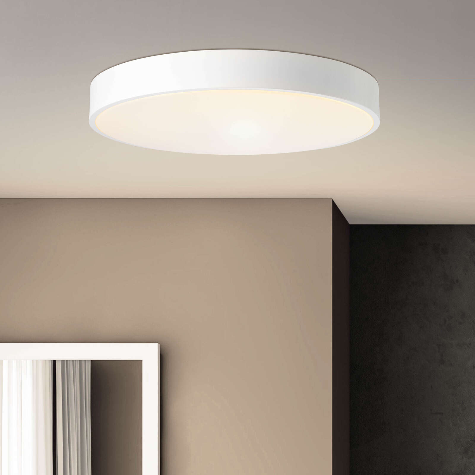             Plastic wall and ceiling light - Niklas 7 - White
        