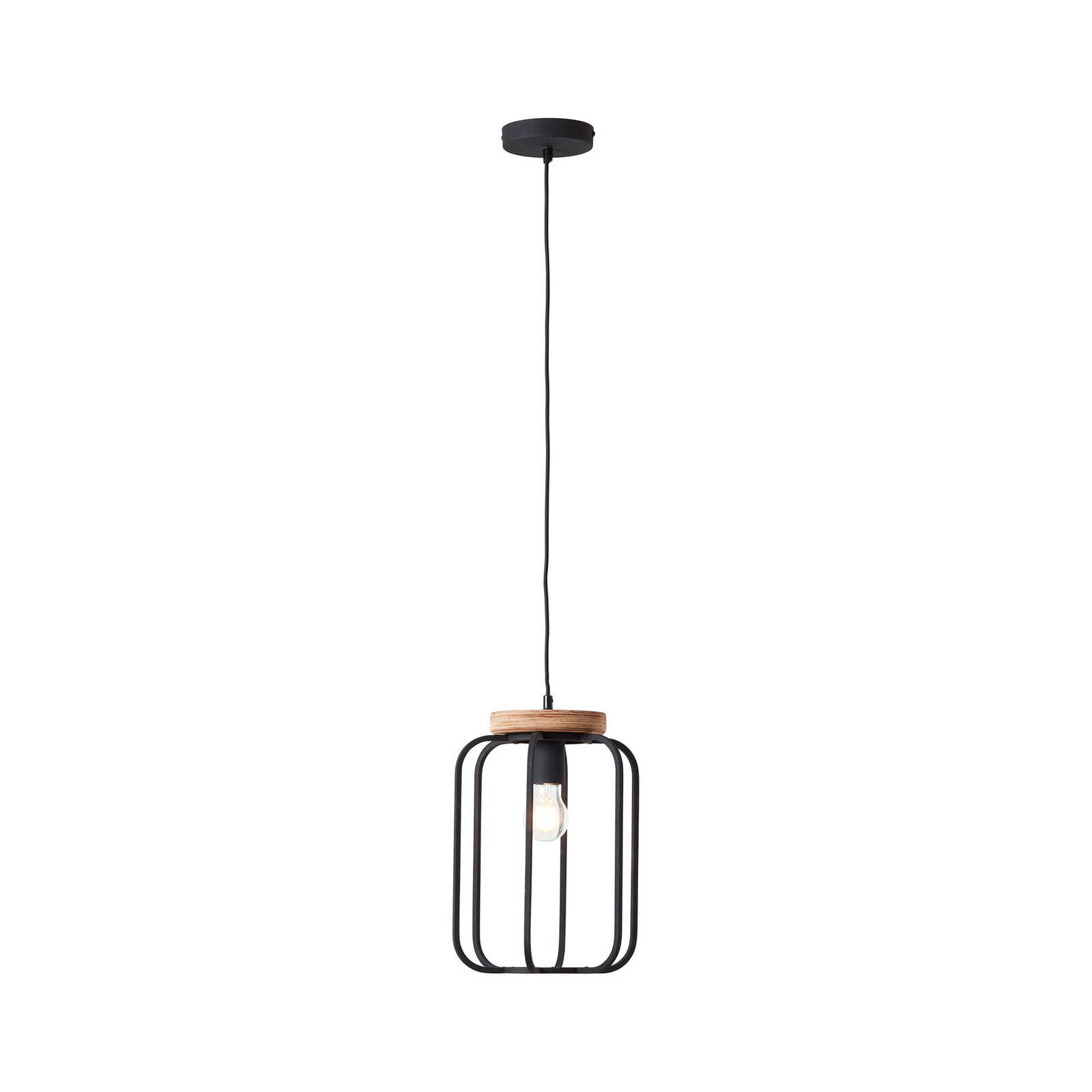 Lámpara colgante de madera - Rosalie 3 - Marrón
