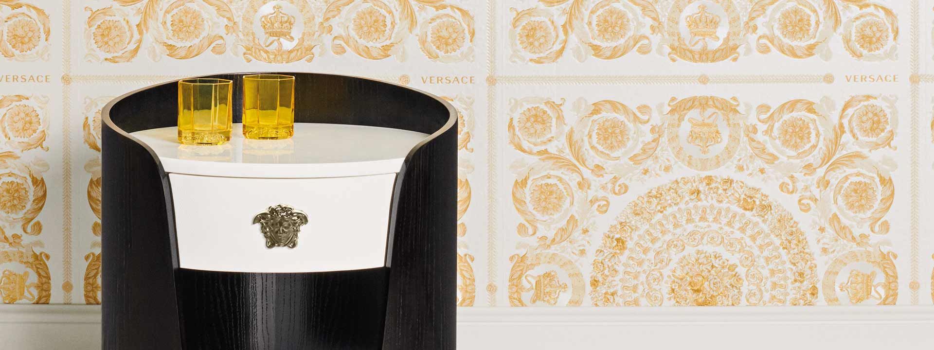 Dreams Pattern - Luxury Versace Pattern with Golden Motifs on