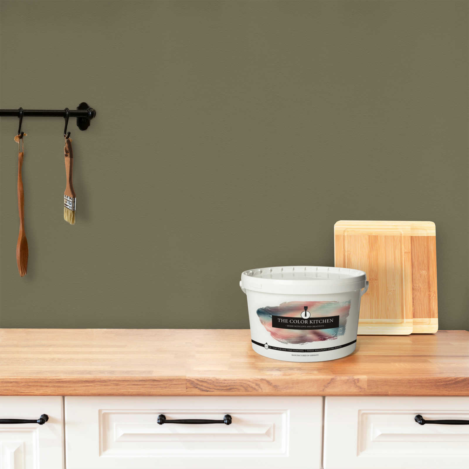             Wall Paint TCK4013 »Ordinary Olive« in intensive olive tone – 2.5 litre
        