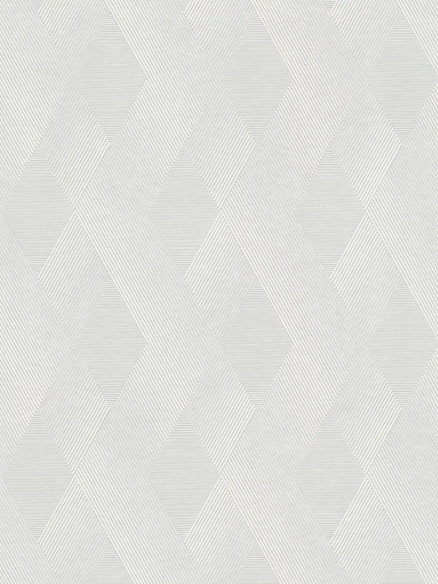         Paintable effect wallpaper with geometric pattern
    