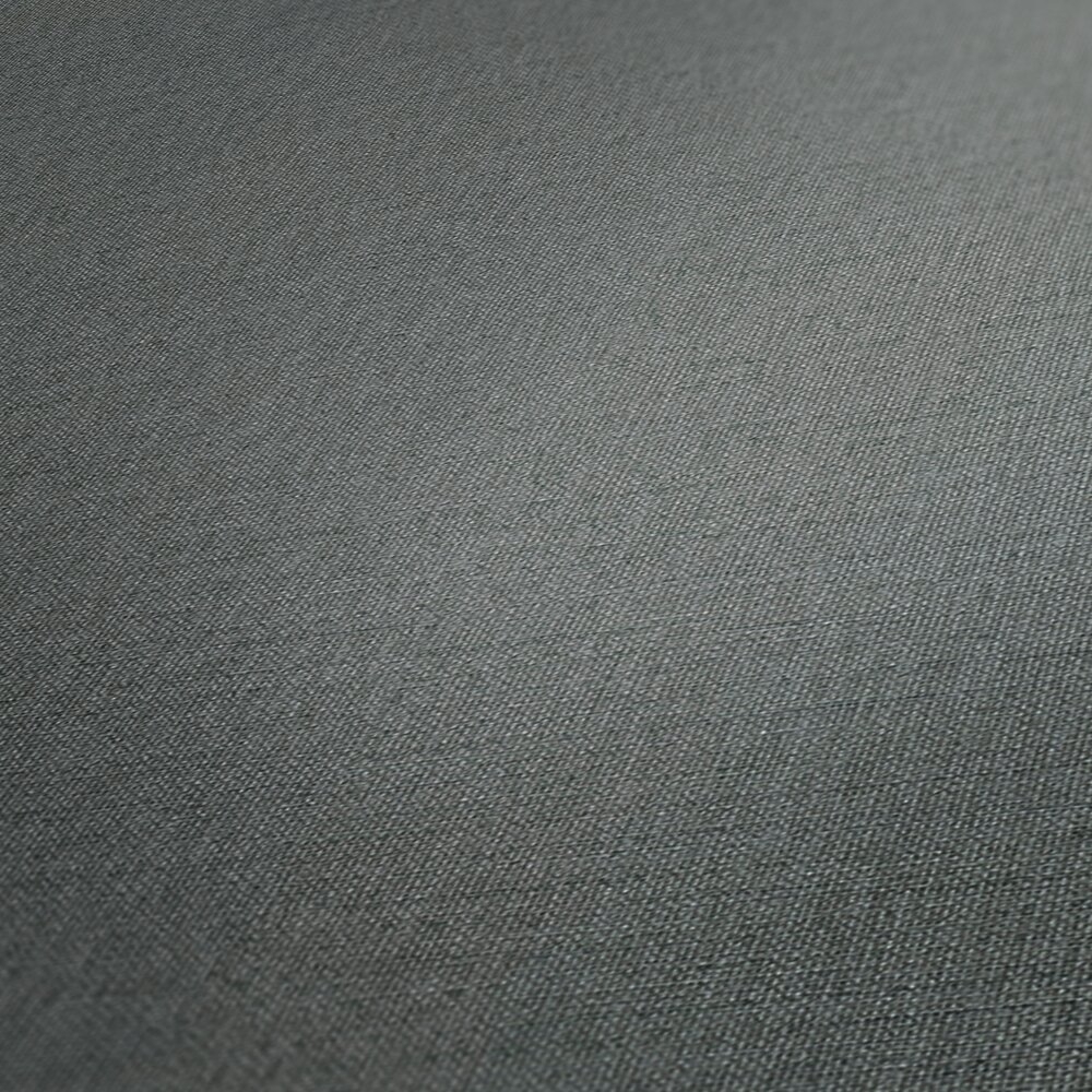             Textile look non-woven wallpaper plain - grey
        