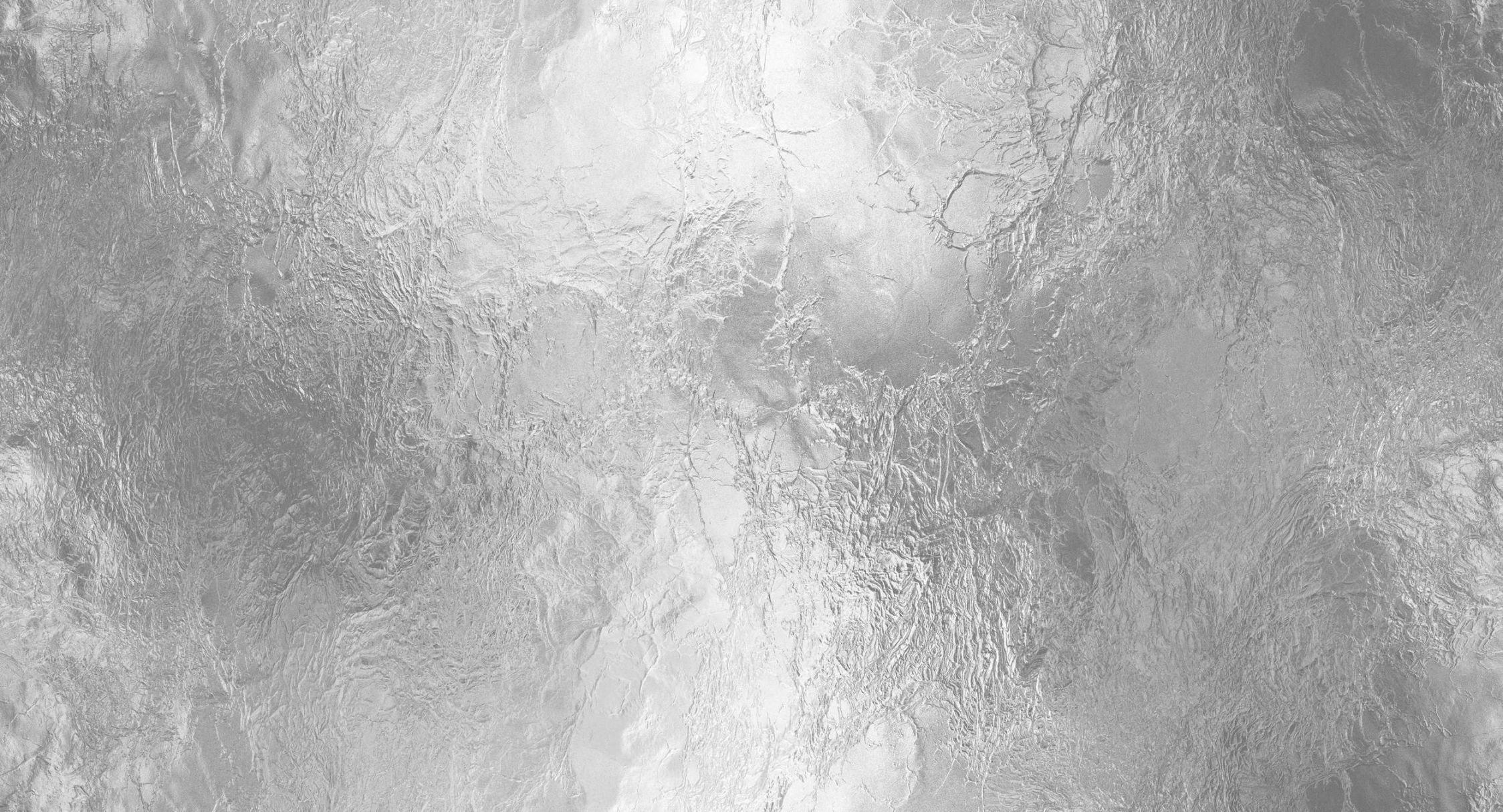             papier peint en papier panoramique »silvie« - couche de glace vue d'en bas - gris argenté | intissé légèrement structuré
        