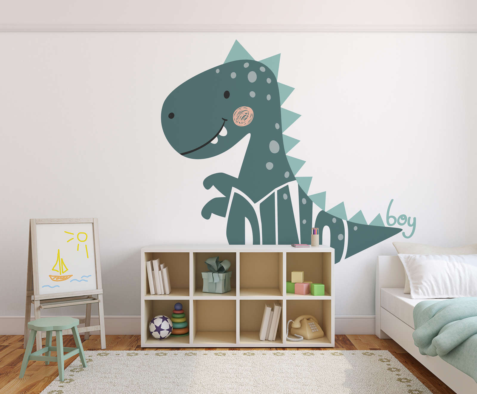             Photo wallpaper for the children's room with dinosaur - Smooth & slightly shiny non-woven
        