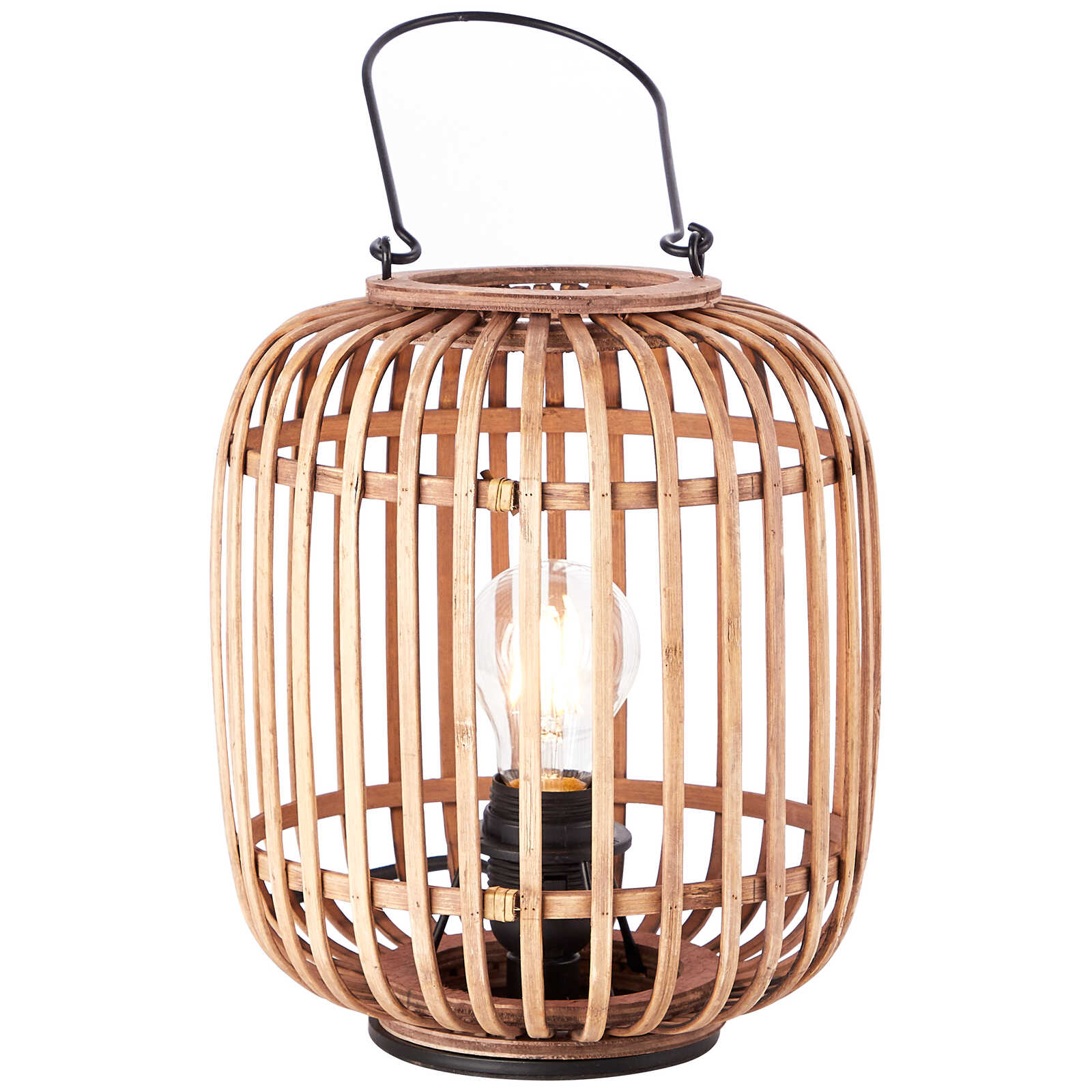             Lámpara de mesa de bambú - Willi 14 - Marrón
        