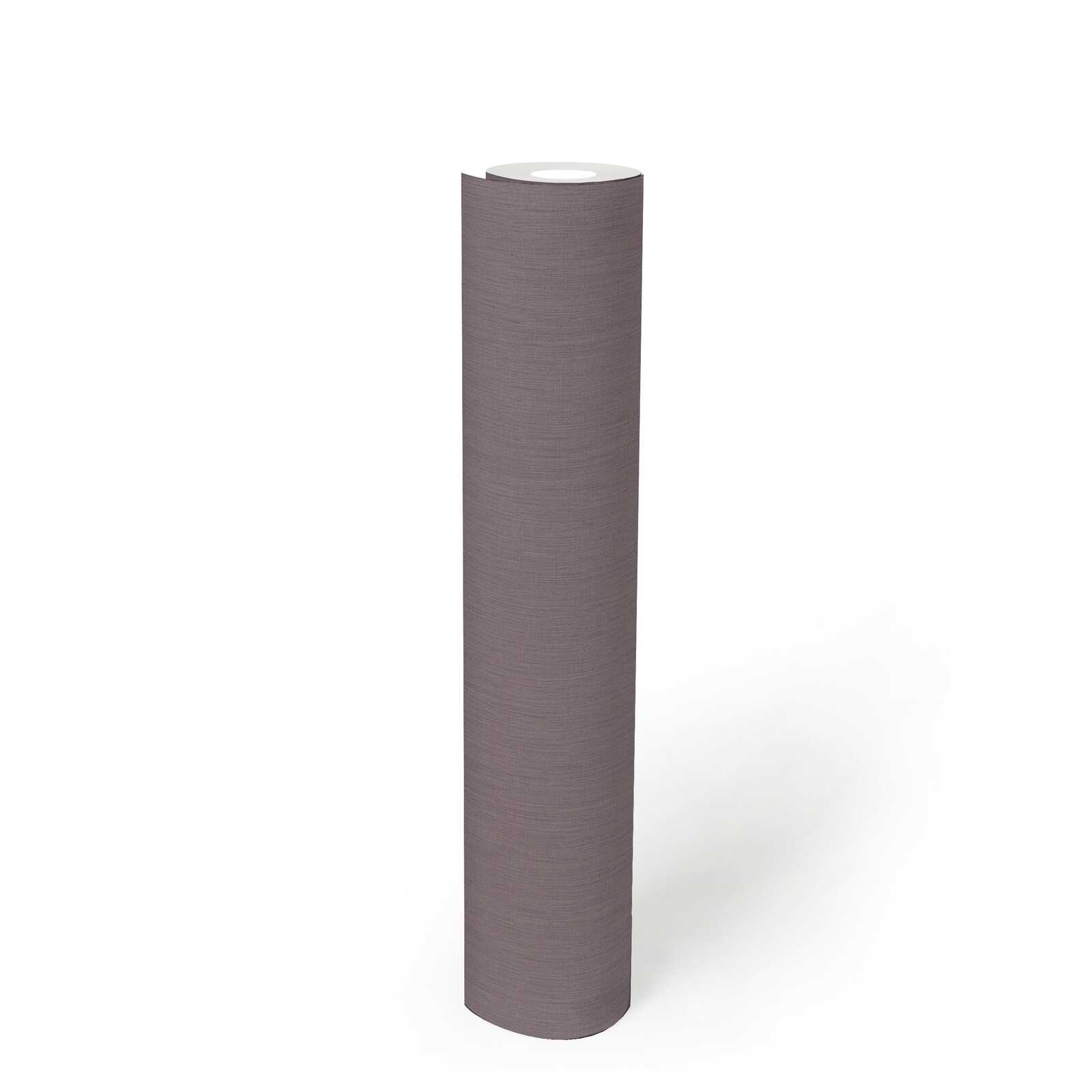             Daniel Hechter non-woven wallpaper in a woven look, single-coloured - Purple
        