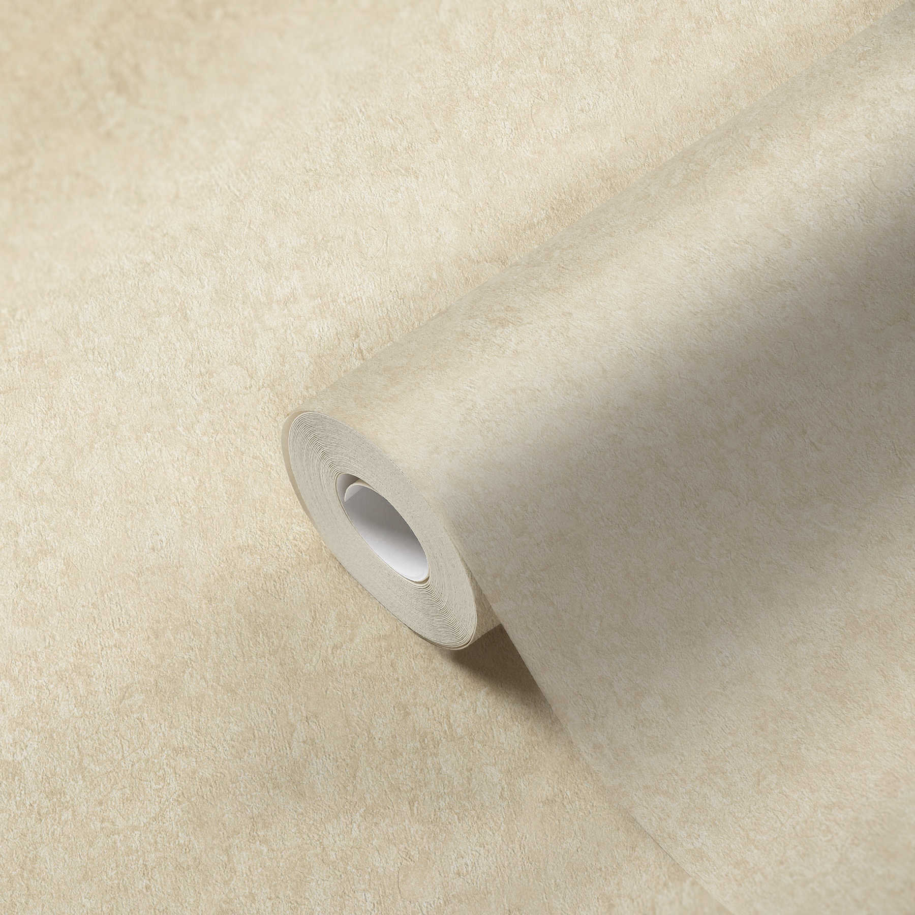             papier peint en papier haut de gamme structure textile unie - Beige
        