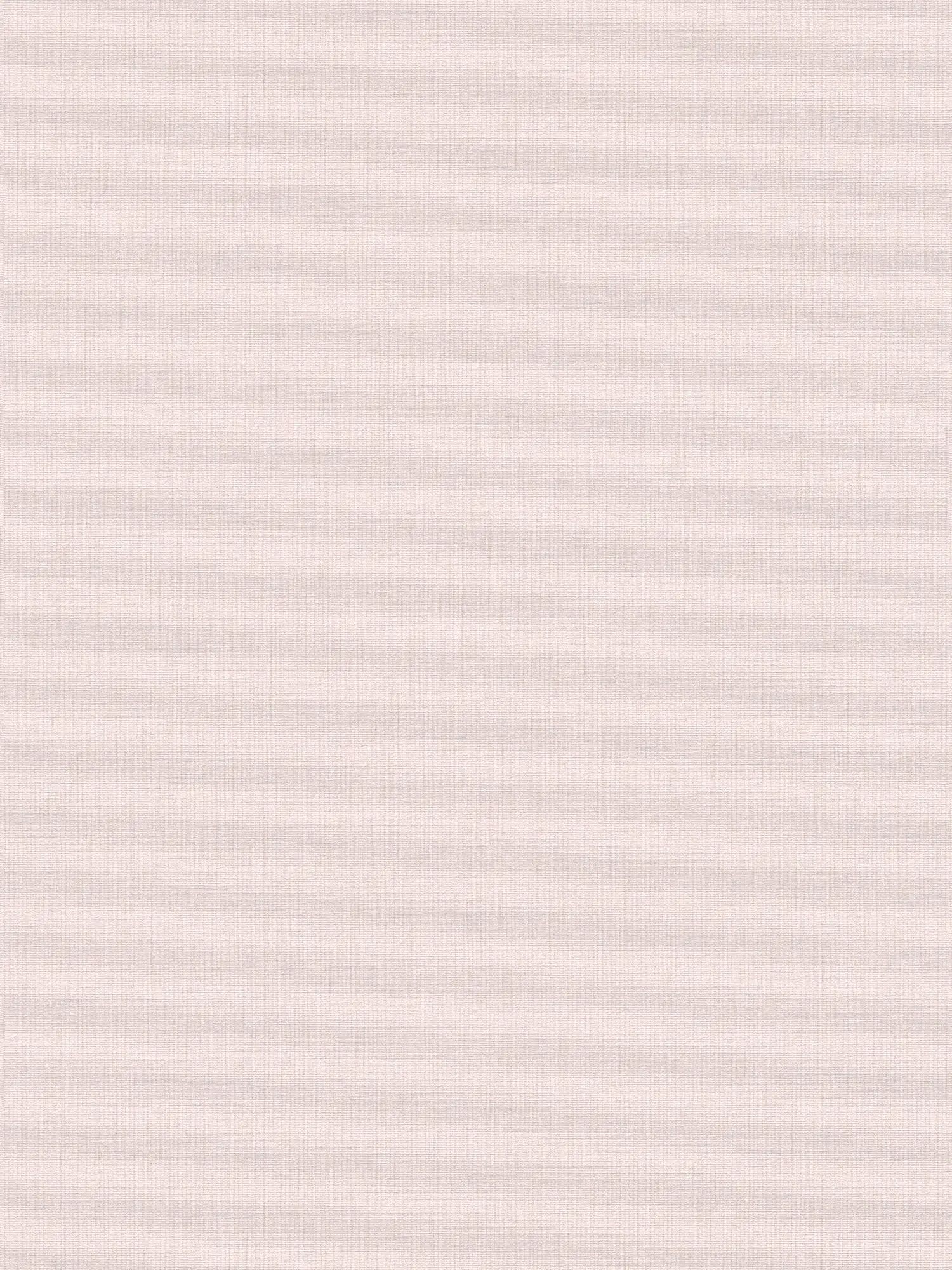 Plain non-woven wallpaper with a soft textile texture - Pink
