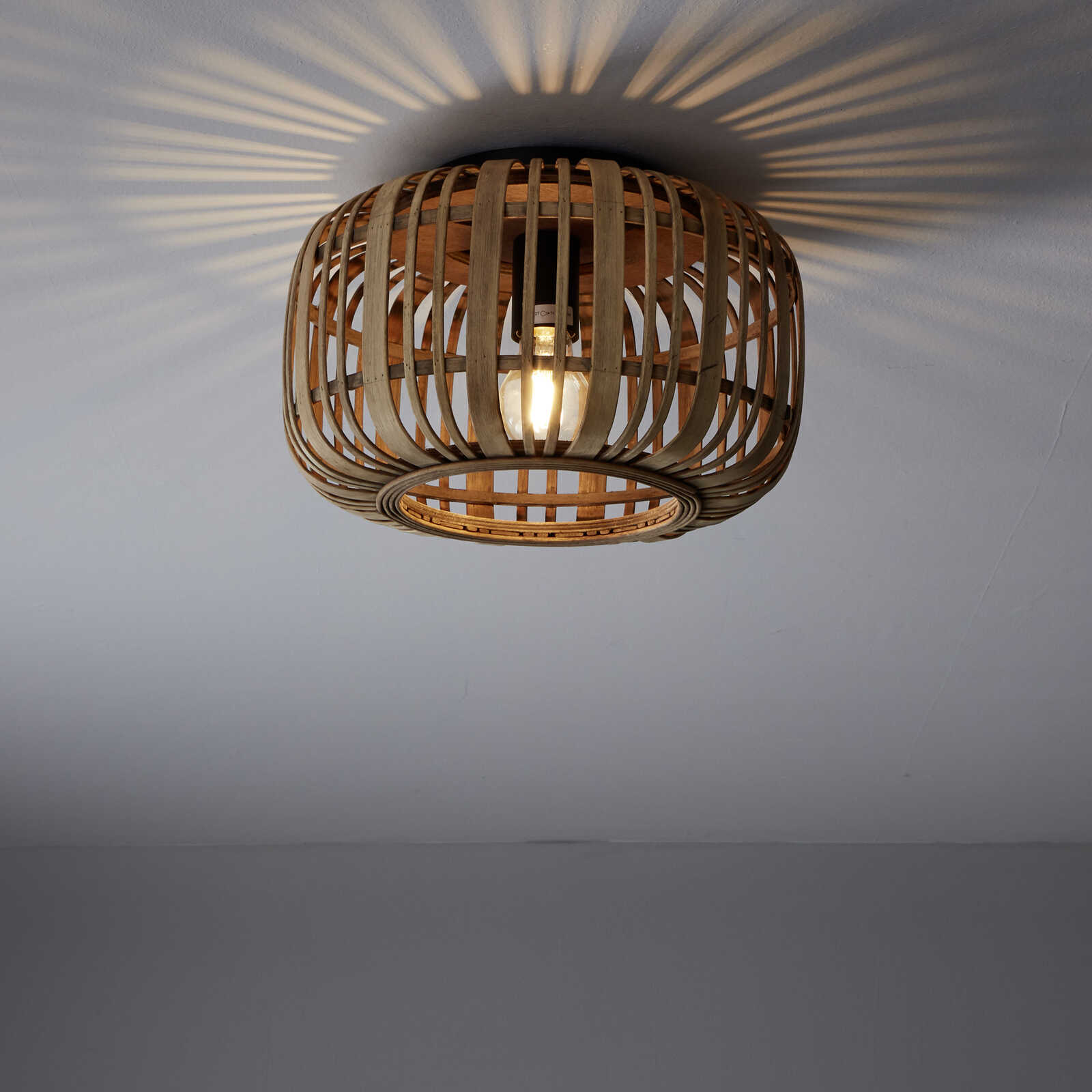             Bamboe plafondlamp - Willi 4 - Bruin
        