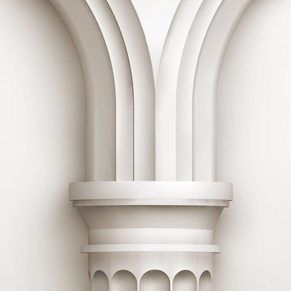             Fotomural »nueva romana« - arquitectura con arcos de medio punto - tejido sin tejer mate, liso
        