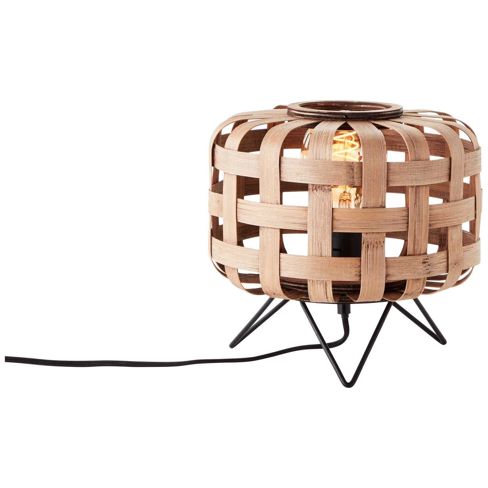             Lampe de table en bambou - Wilhelm 1 - Marron
        