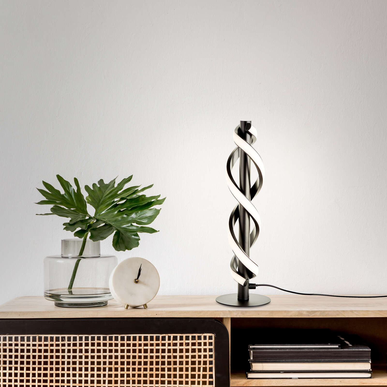             Plastic table lamp - Alexander 1 - Black
        