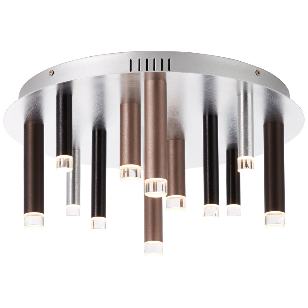             Metalen plafondlamp - Eddy 8 - Bruin
        