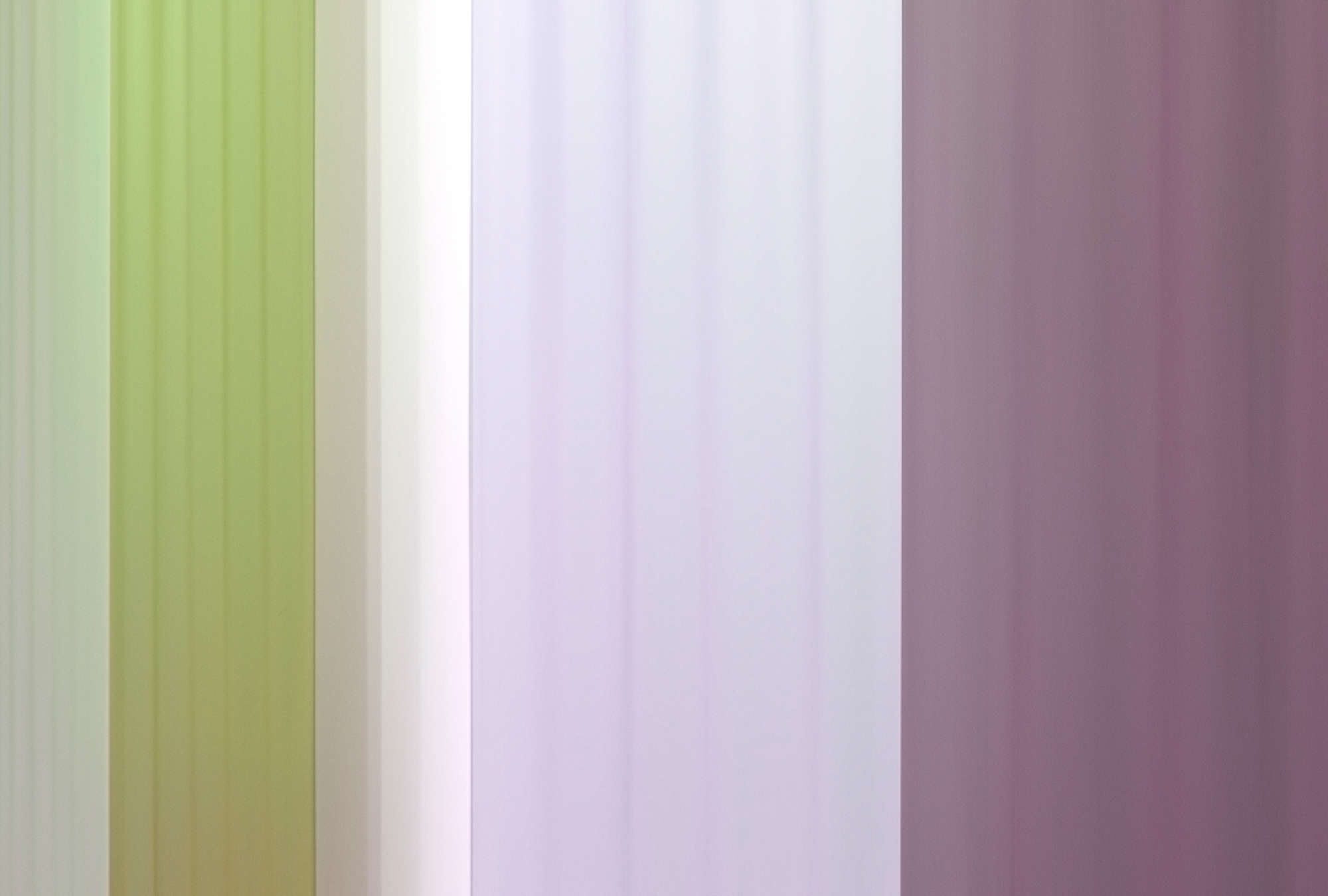             Photo wallpaper »co-coloures 3« - Colour gradient with stripes - green, lilac, purple | Lightly textured non-woven
        