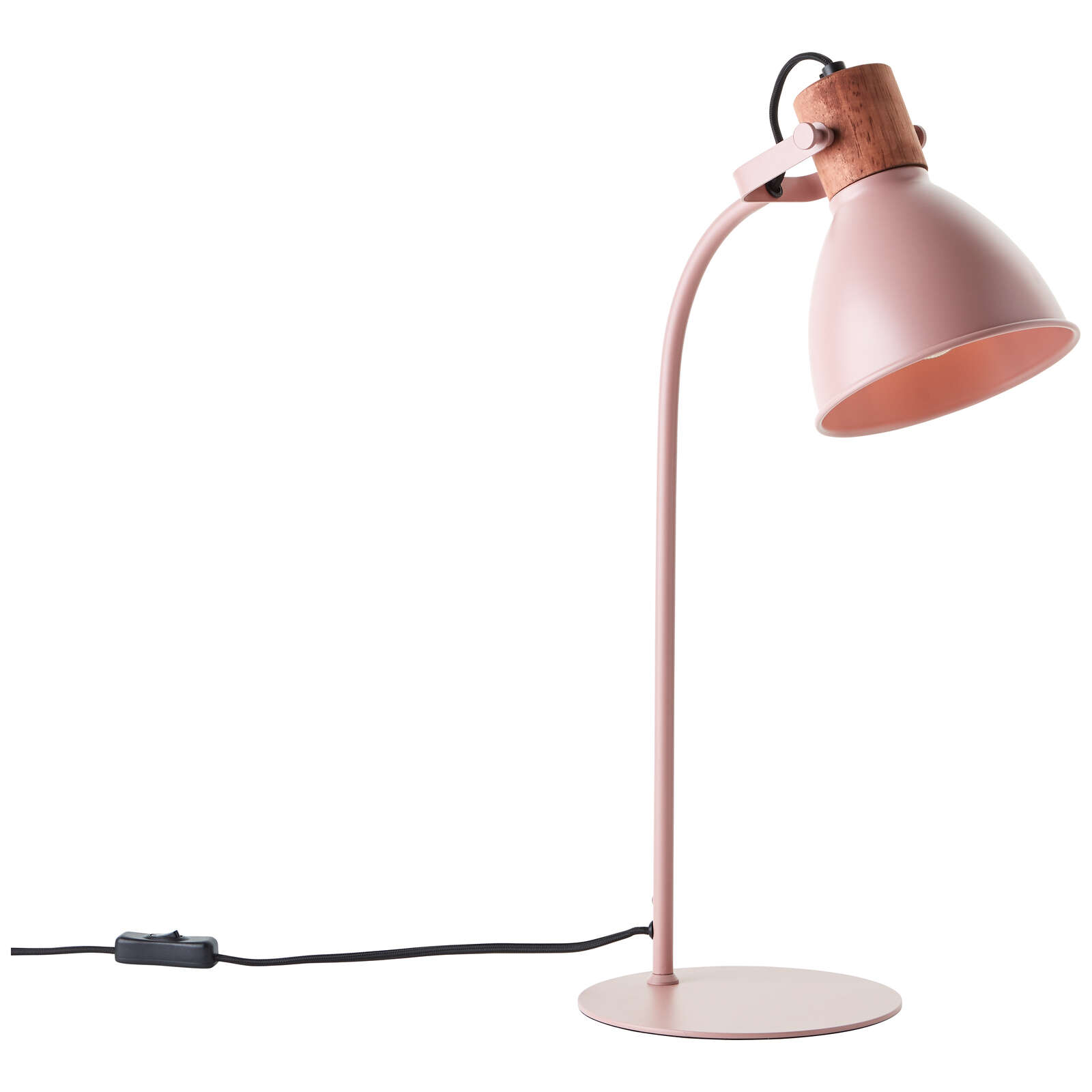            Lámpara de mesa de madera - Franziska 1 - Rosa
        