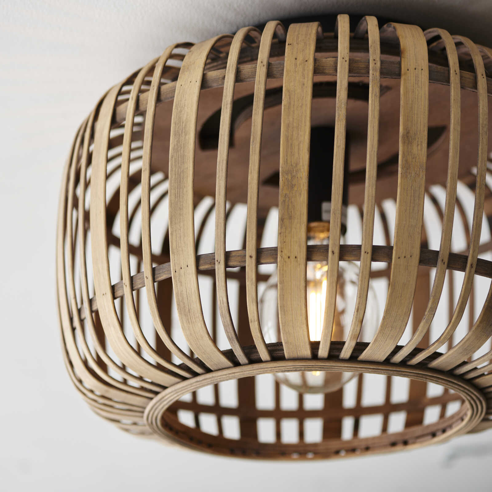             Bamboo ceiling light - Willi 6 - Brown
        